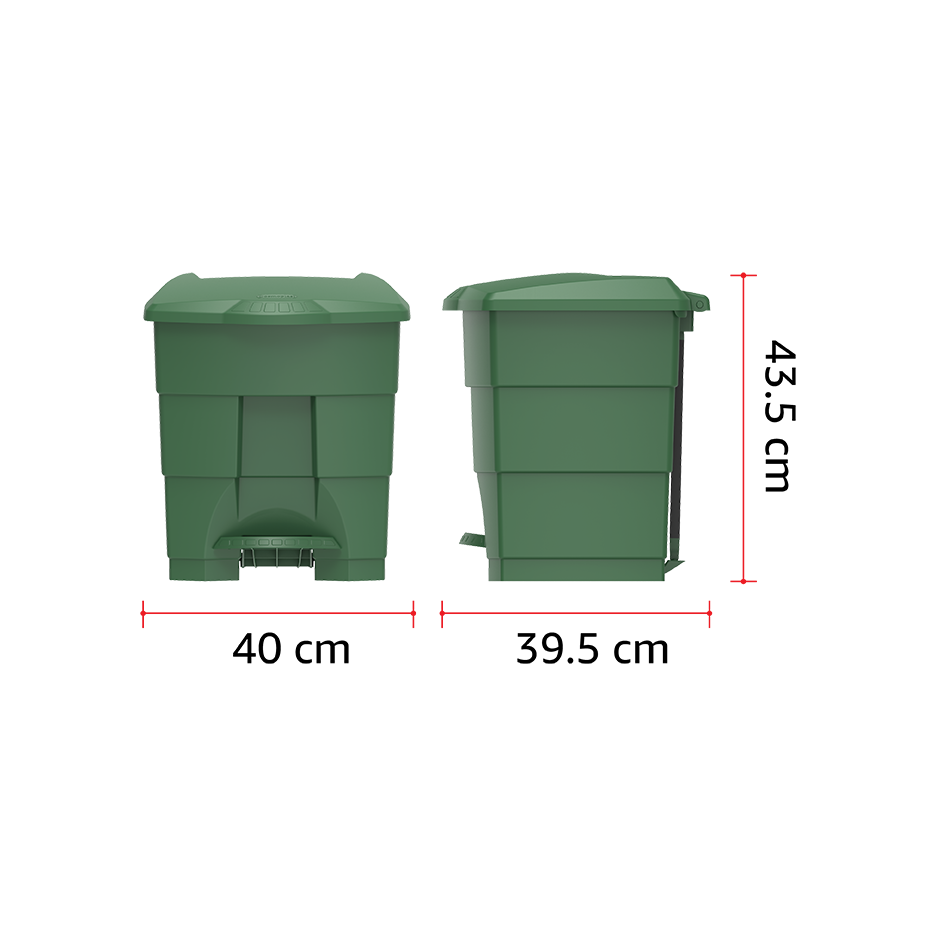 30L Step-on Waste Bin with Pedal