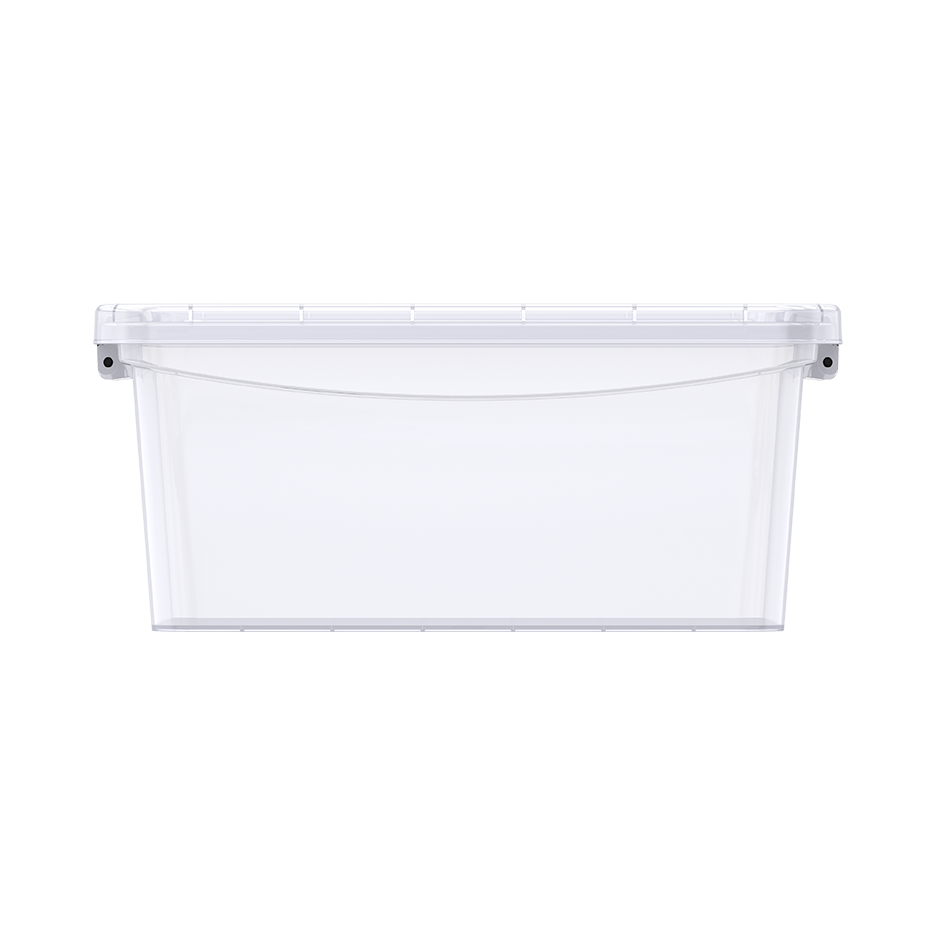 8L Clear Plastic Storage Box with Lockable Lid