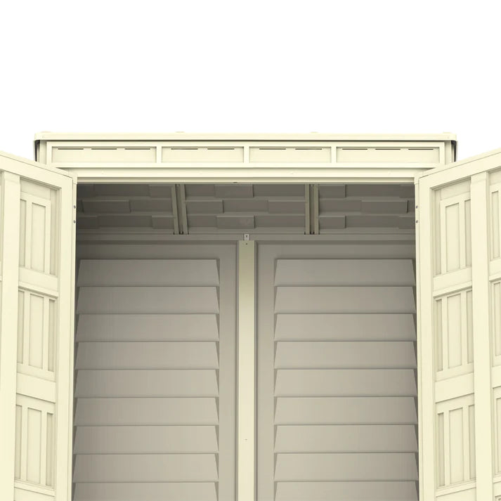 YardMate Pent PLUS 5x3ft (1.7 m x 0.9 m) Garden Storage Shed with FREE Shelving Rack 4