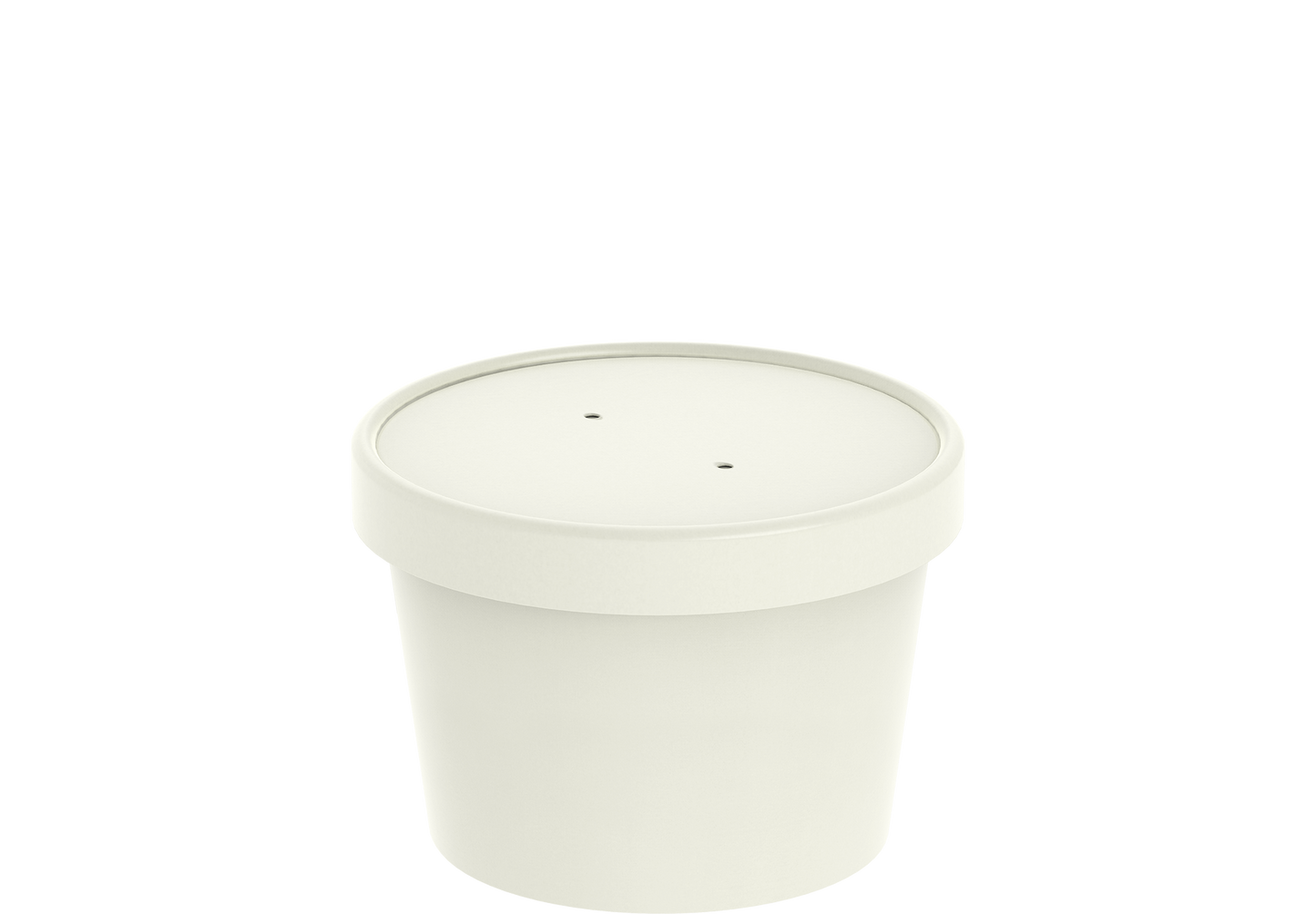 12 oz Pack of 20 White Kraft Soup Containers with Lids