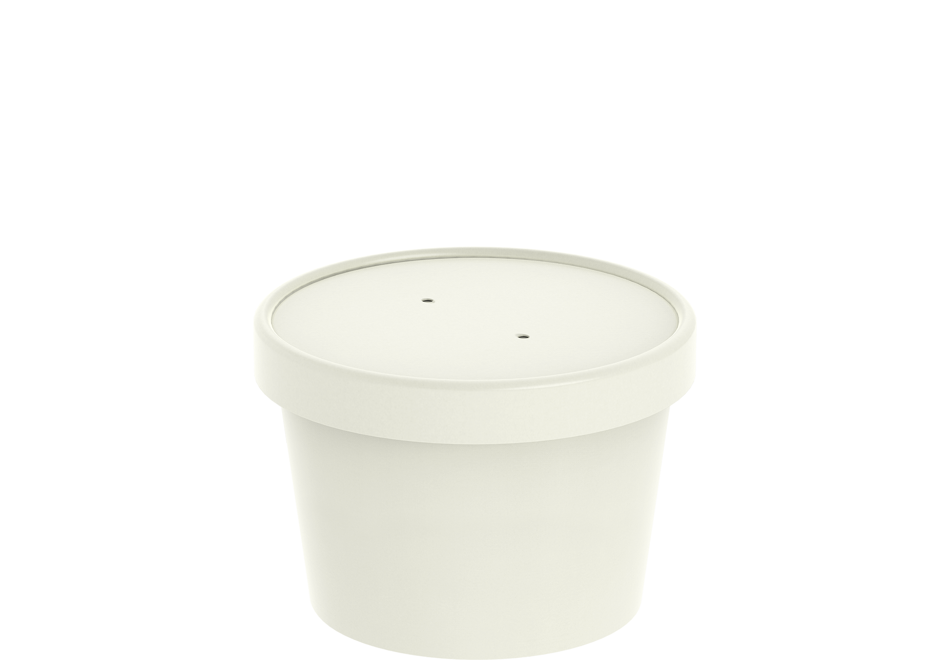 12 oz Pack of 20 White Kraft Soup Containers with Lids