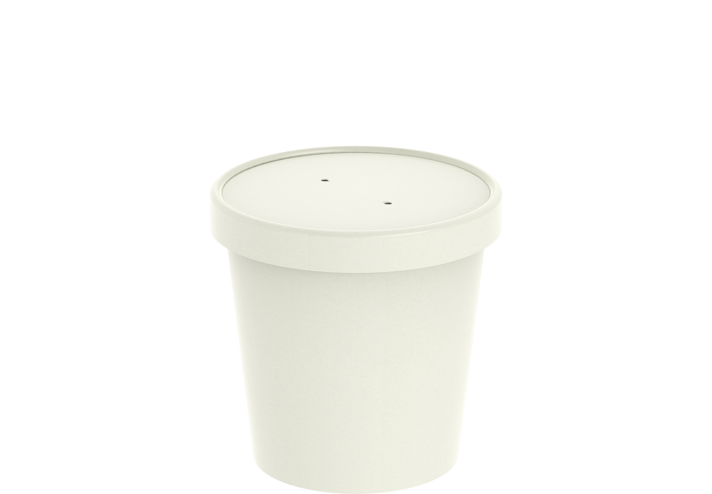 White Kraft Soup Containers with Lids