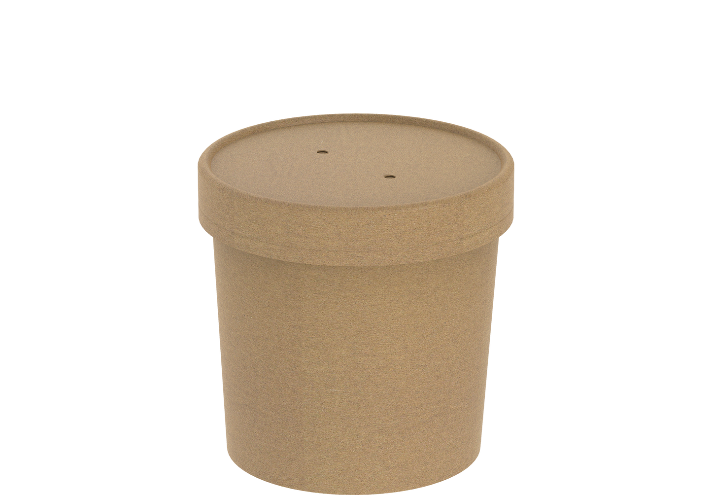 26 oz Pack of 20 Brown Kraft Soup Containers with Lids