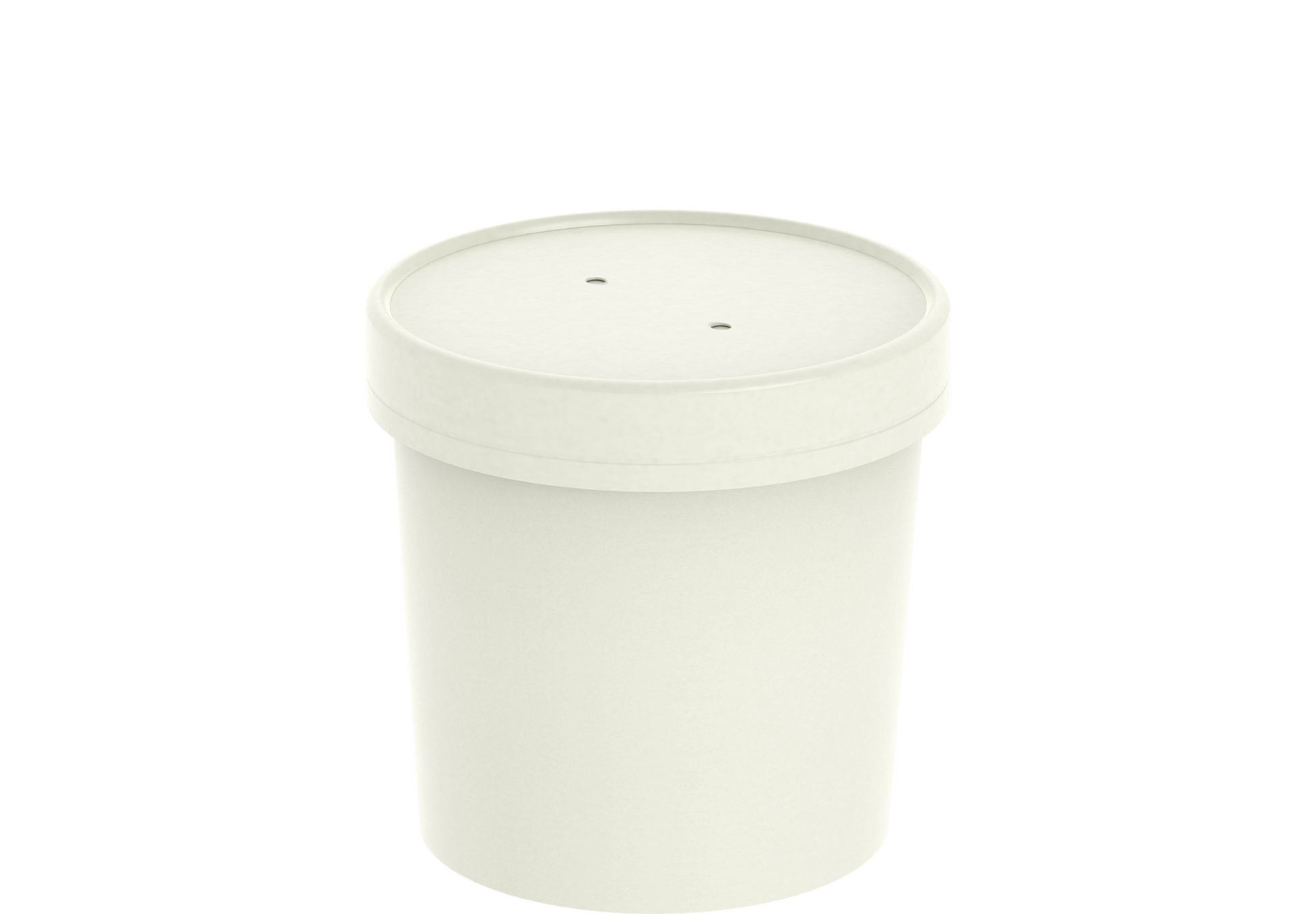 26 oz Pack of 20 White Kraft Soup Containers with Lids