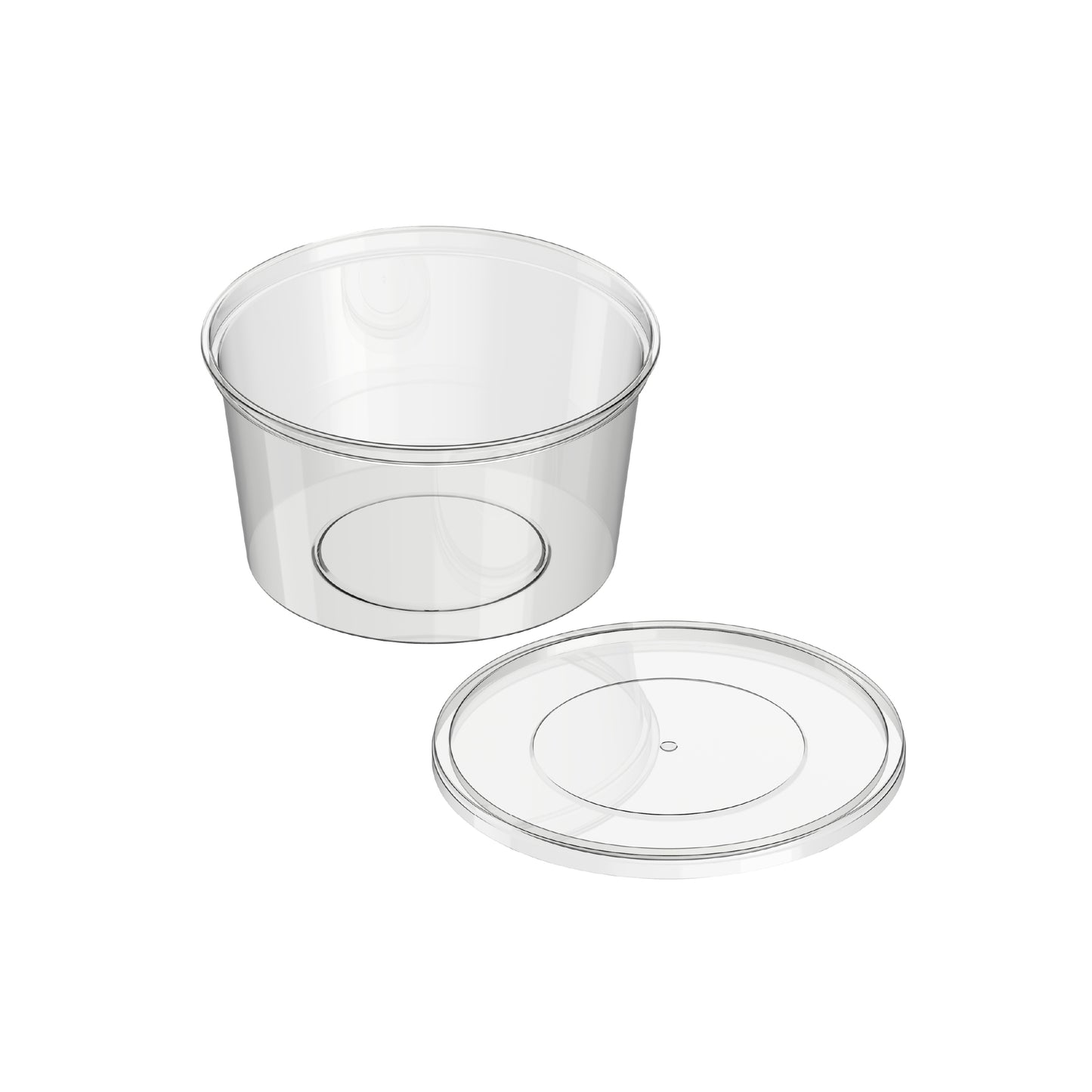450 ml Pack of 10 Clear Microwave Containers with Clear Lids