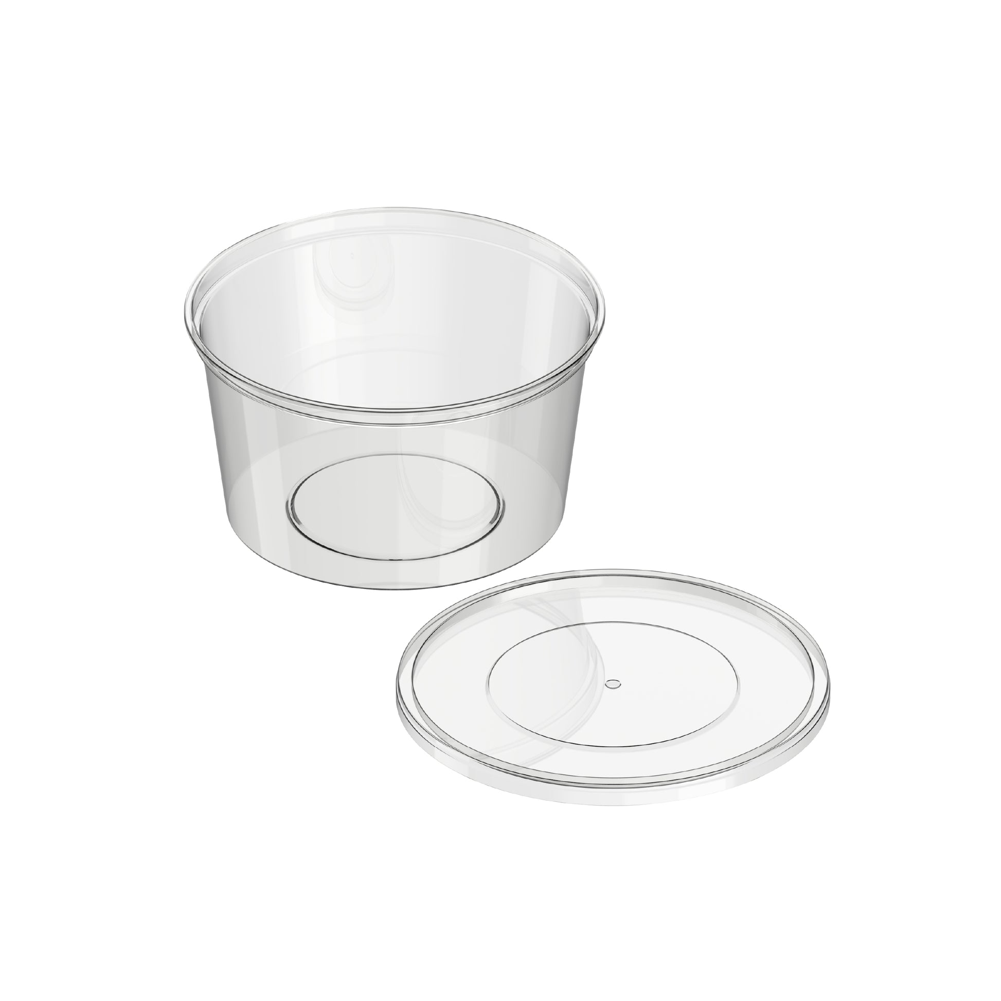 450 ml Pack of 10 Clear Microwave Containers with Clear Lids