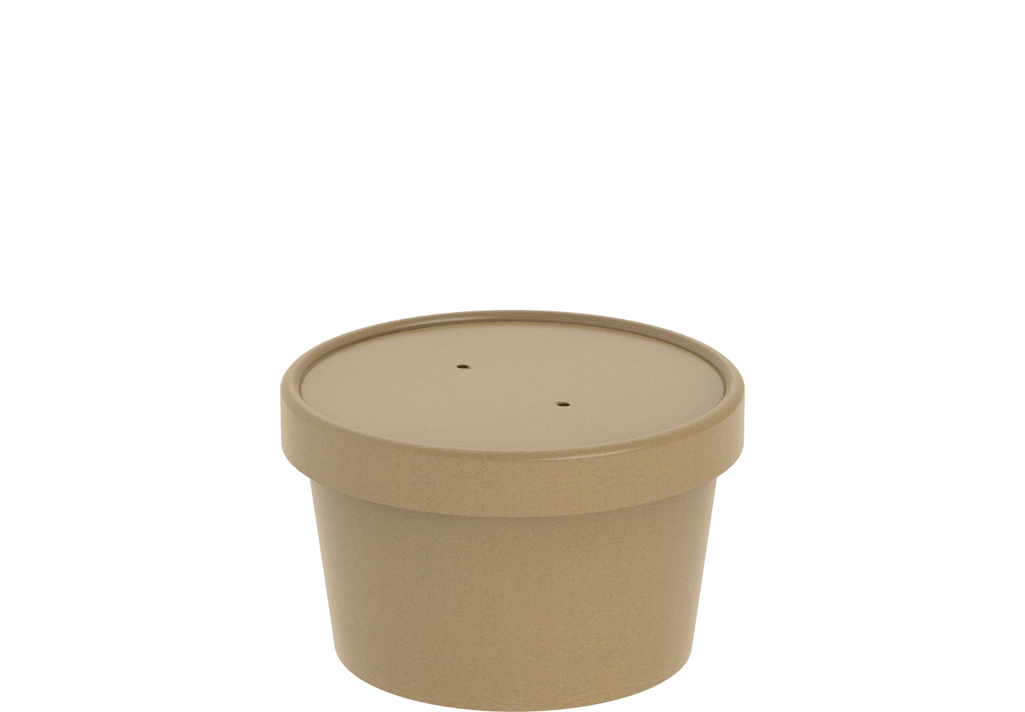 8 oz Pack of 20 Brown Kraft Soup Containers with Lids