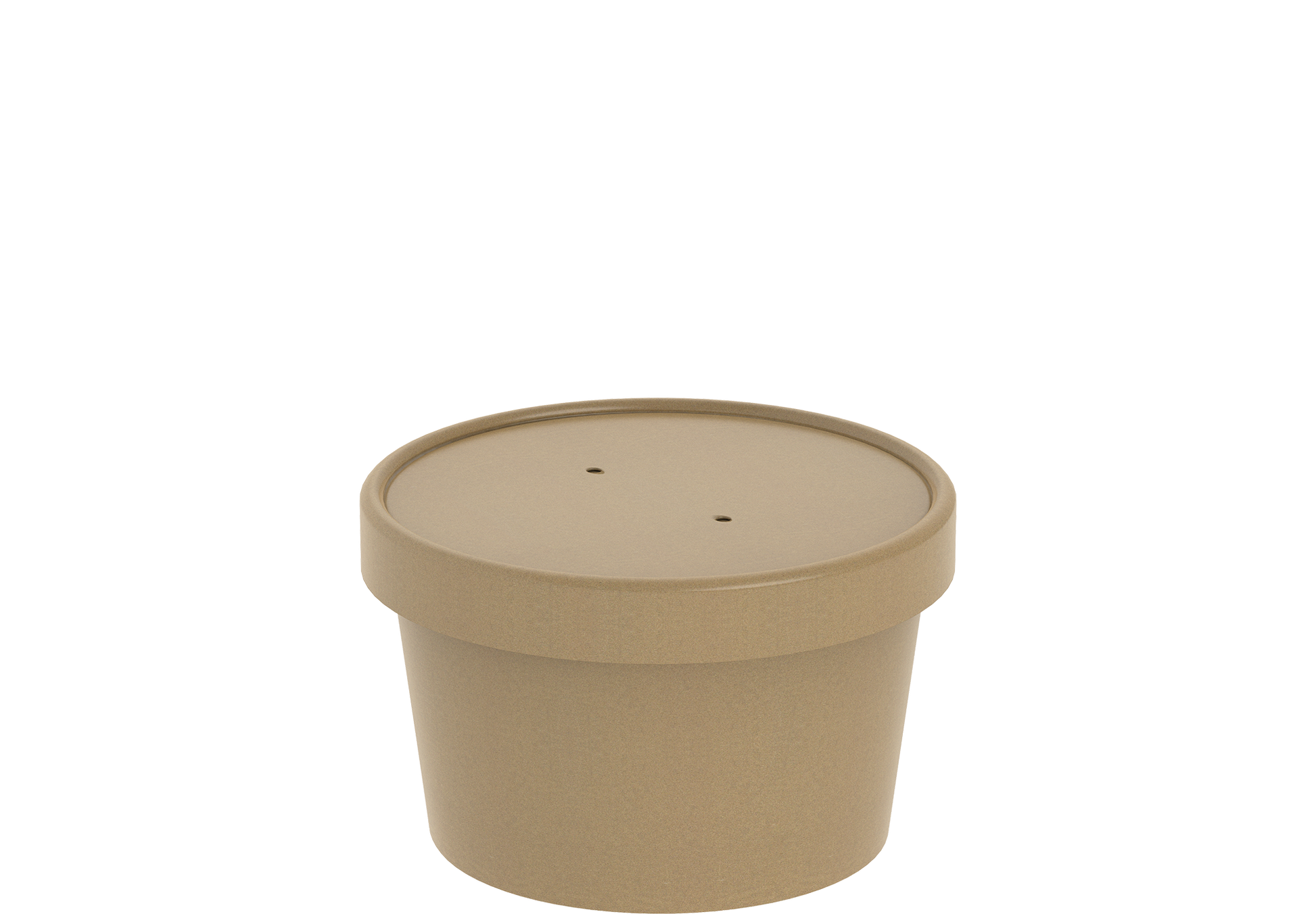 8 oz Pack of 20 Brown Kraft Soup Containers with Lids