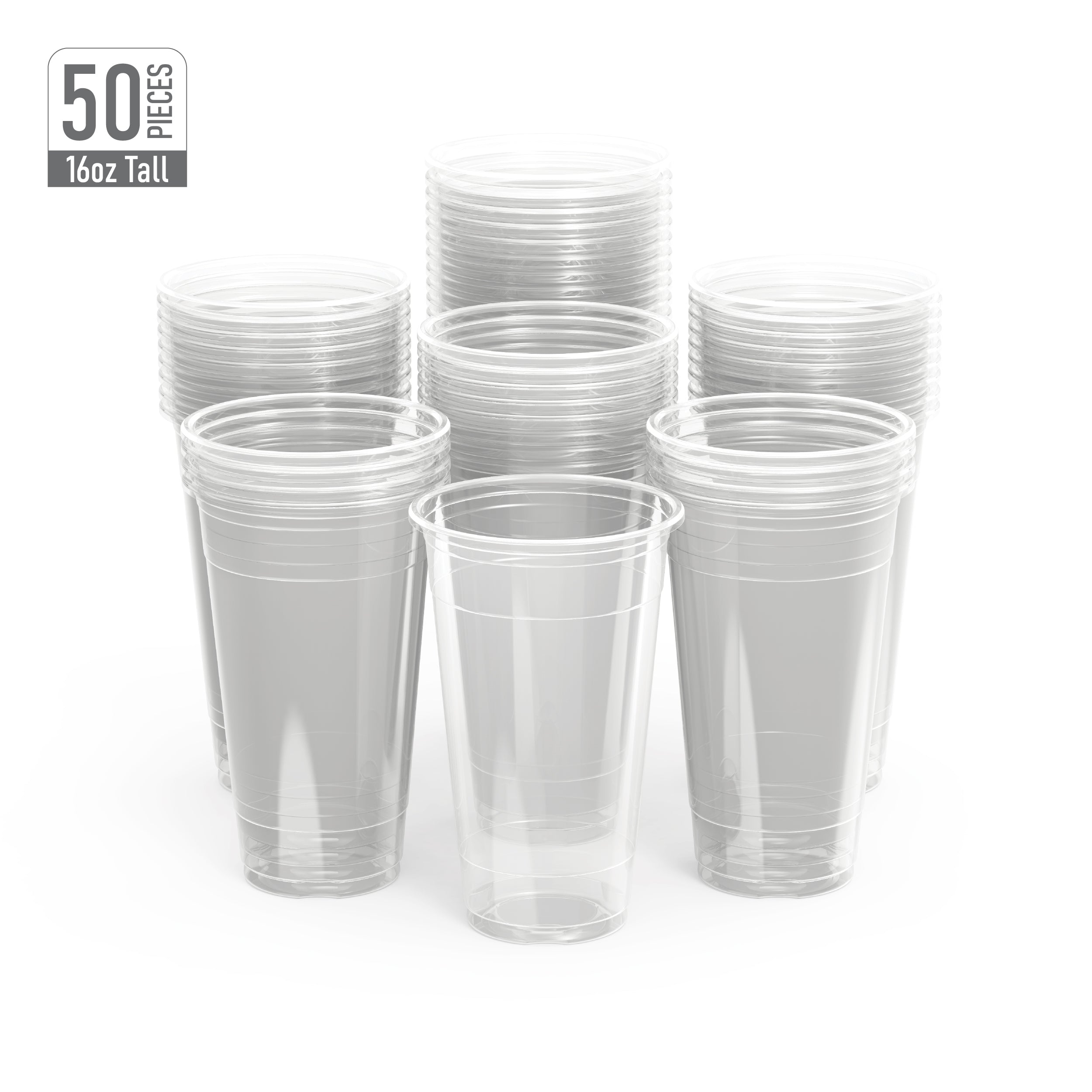 Clear Cups 16 oz (50 pieces)
