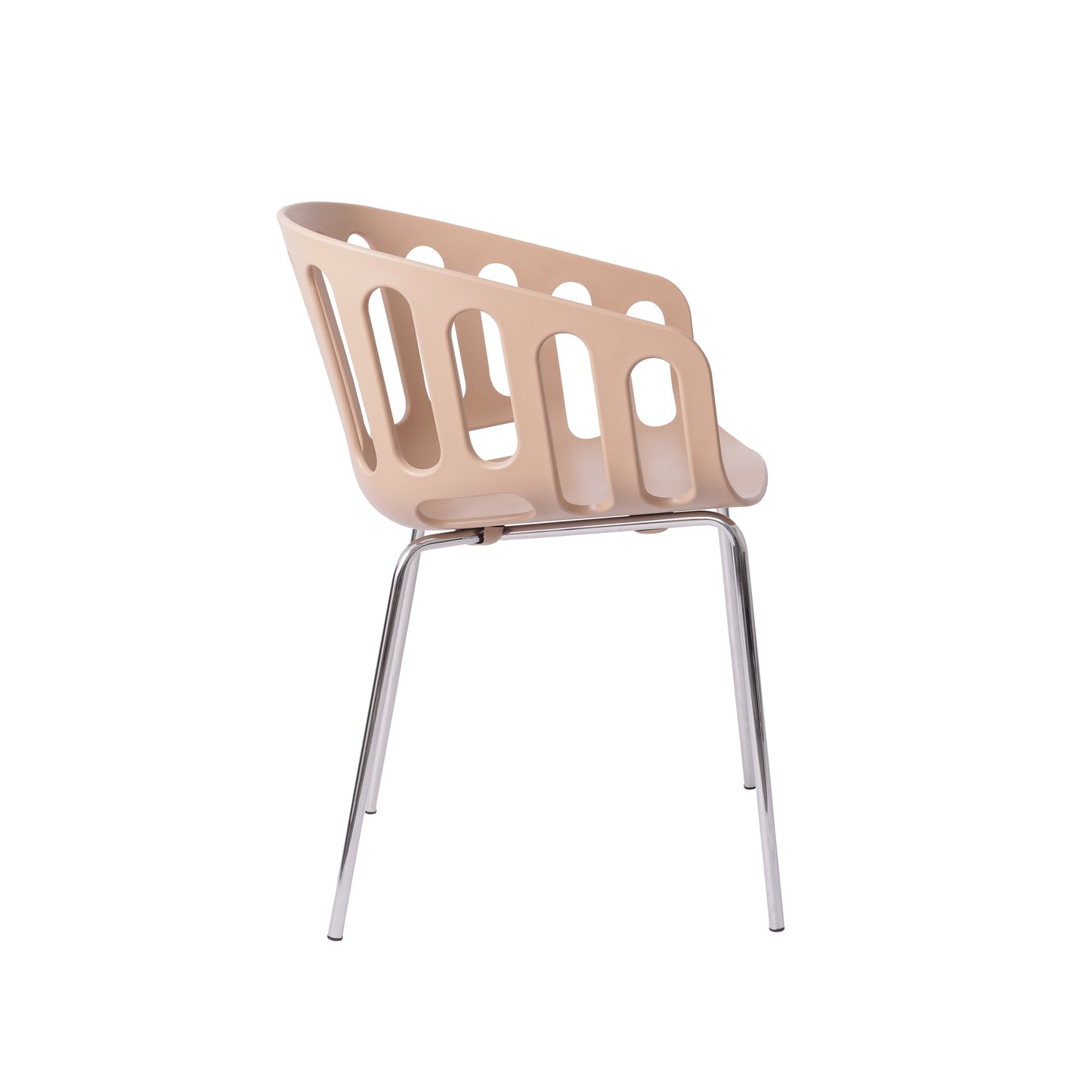 Basket Dining Chair, Coffee Color
