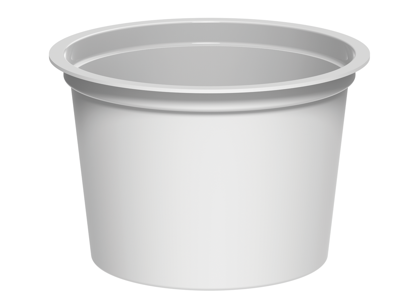 200 ml White Plastic Rectangular Trays 500 g