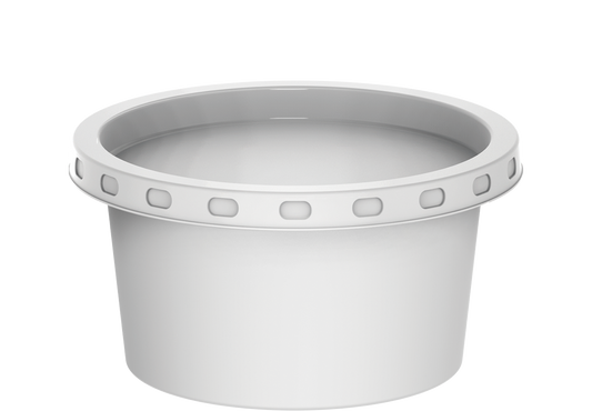 White Sauce Cups with White Cover