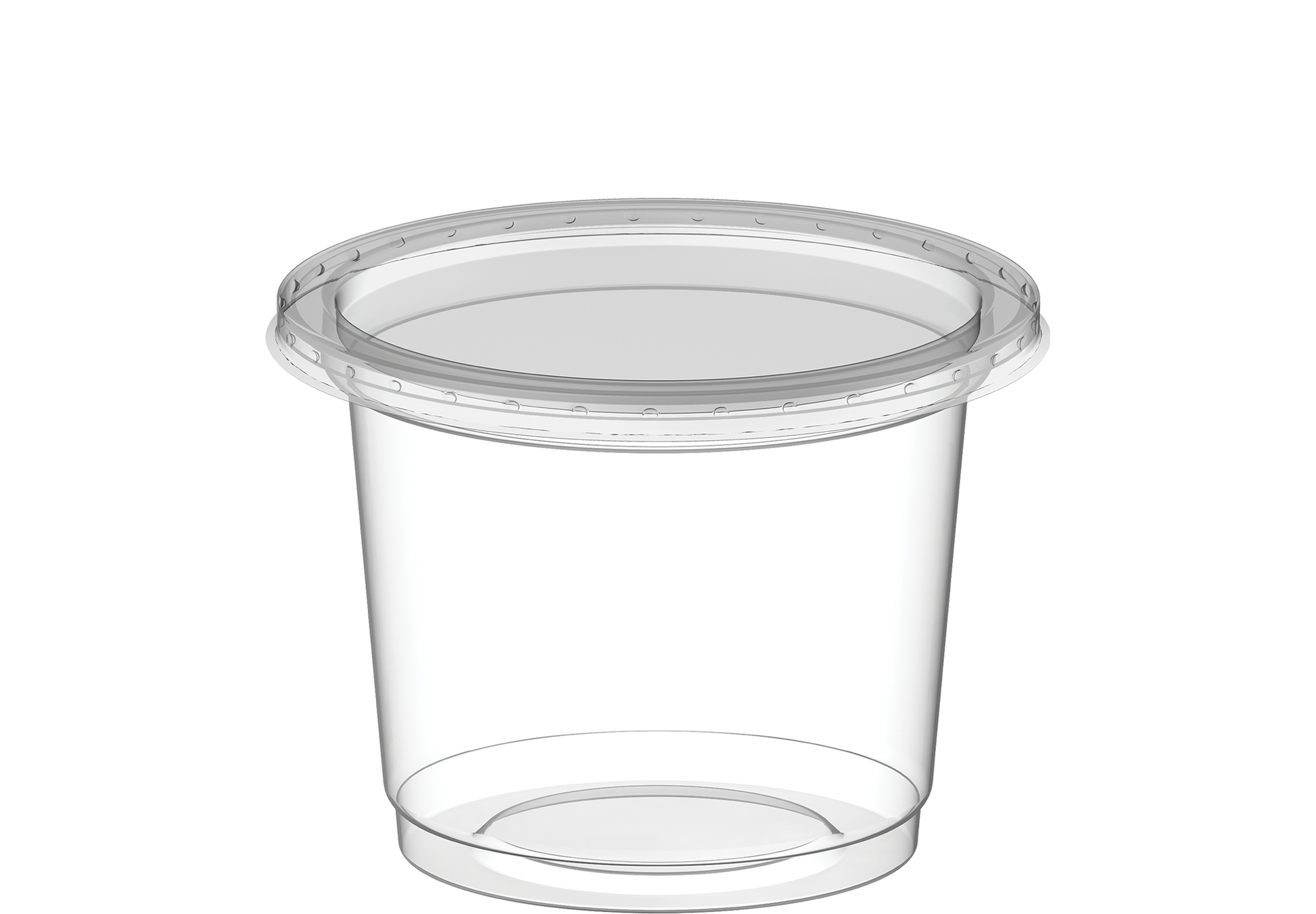 1 oz Pack of 100 CZ03 Clear Sauce Cups with Clear Lids