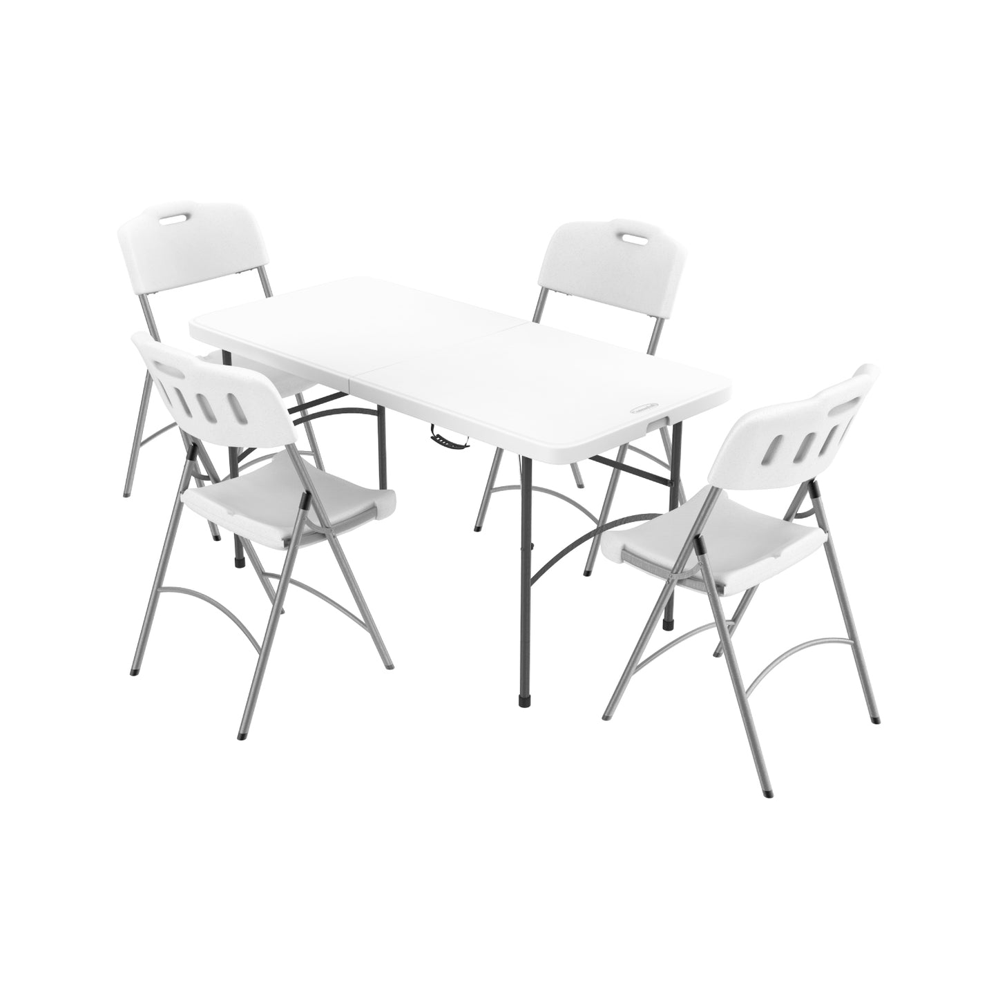 Picnic Set of Folding Table & Chairs with Steel Legs