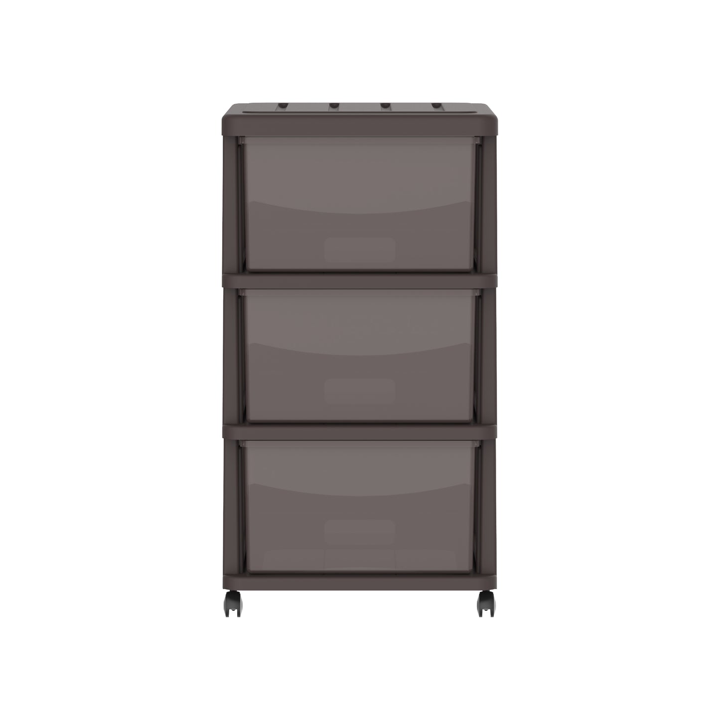 3 Tiers Storage Cabinet with Drawers & Wheels