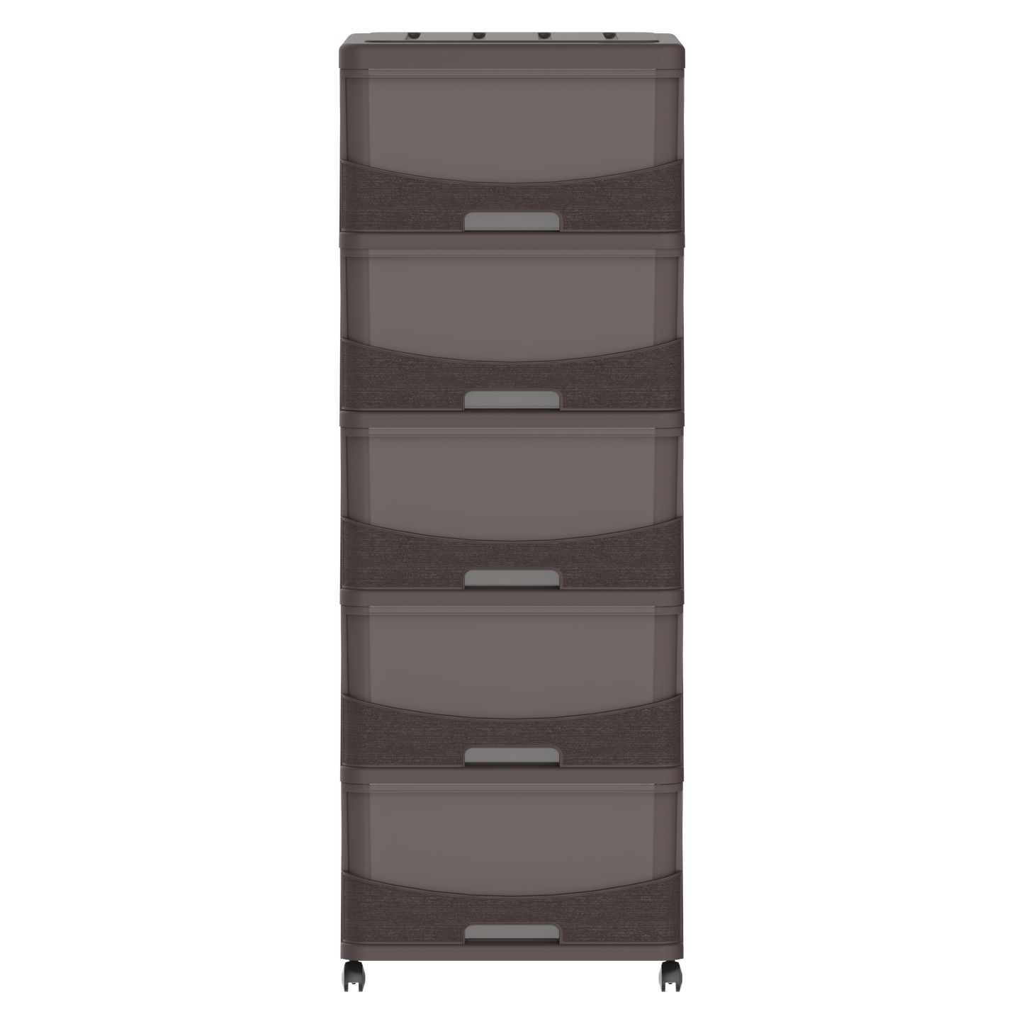 5 Tiers Storage Cabinet with Drawers & Wheels
