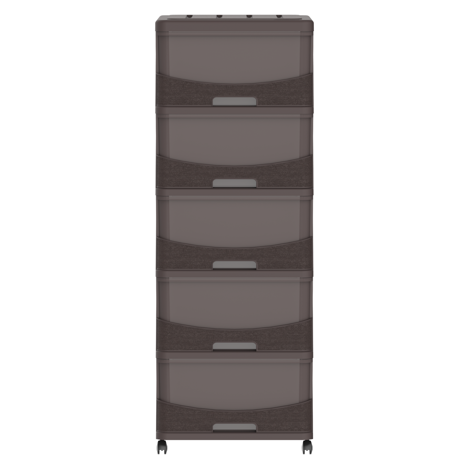 5 Tiers Storage Cabinet with Drawers & Wheels