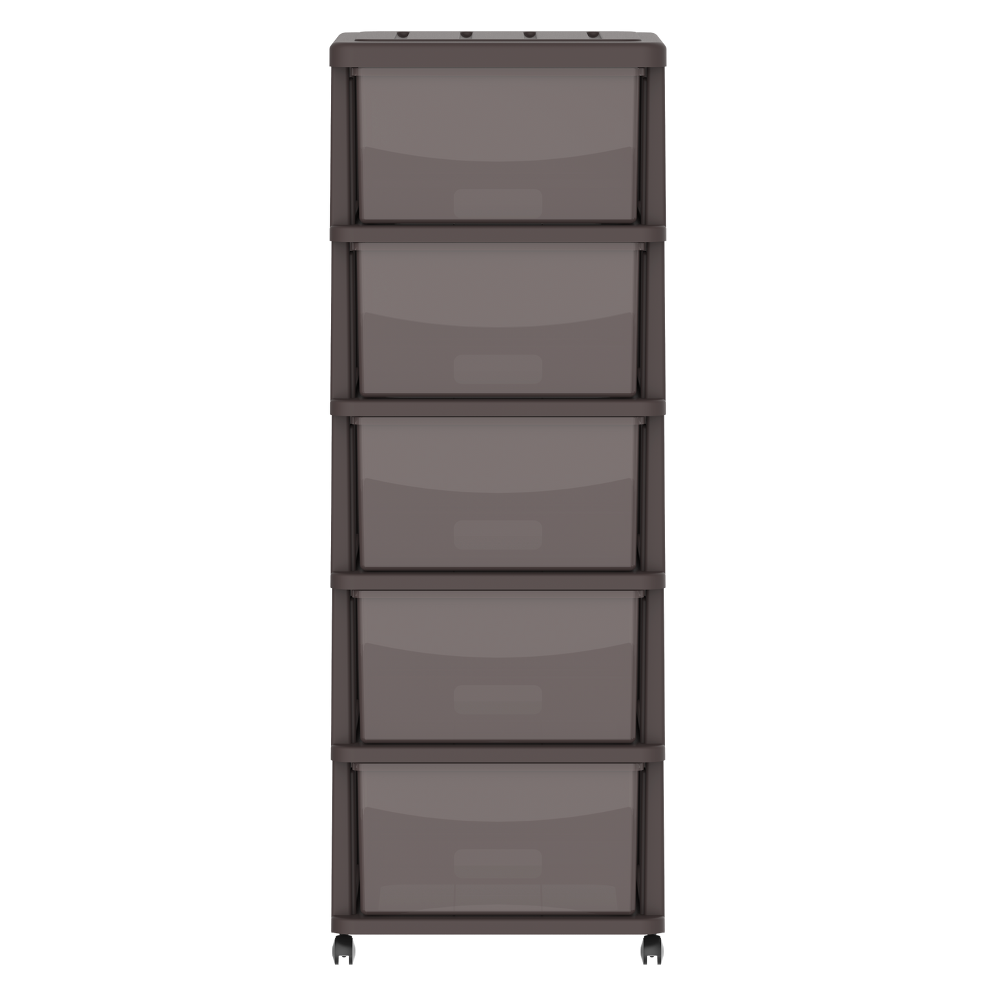 5 Tiers Storage Cabinet with Drawers & Wheels