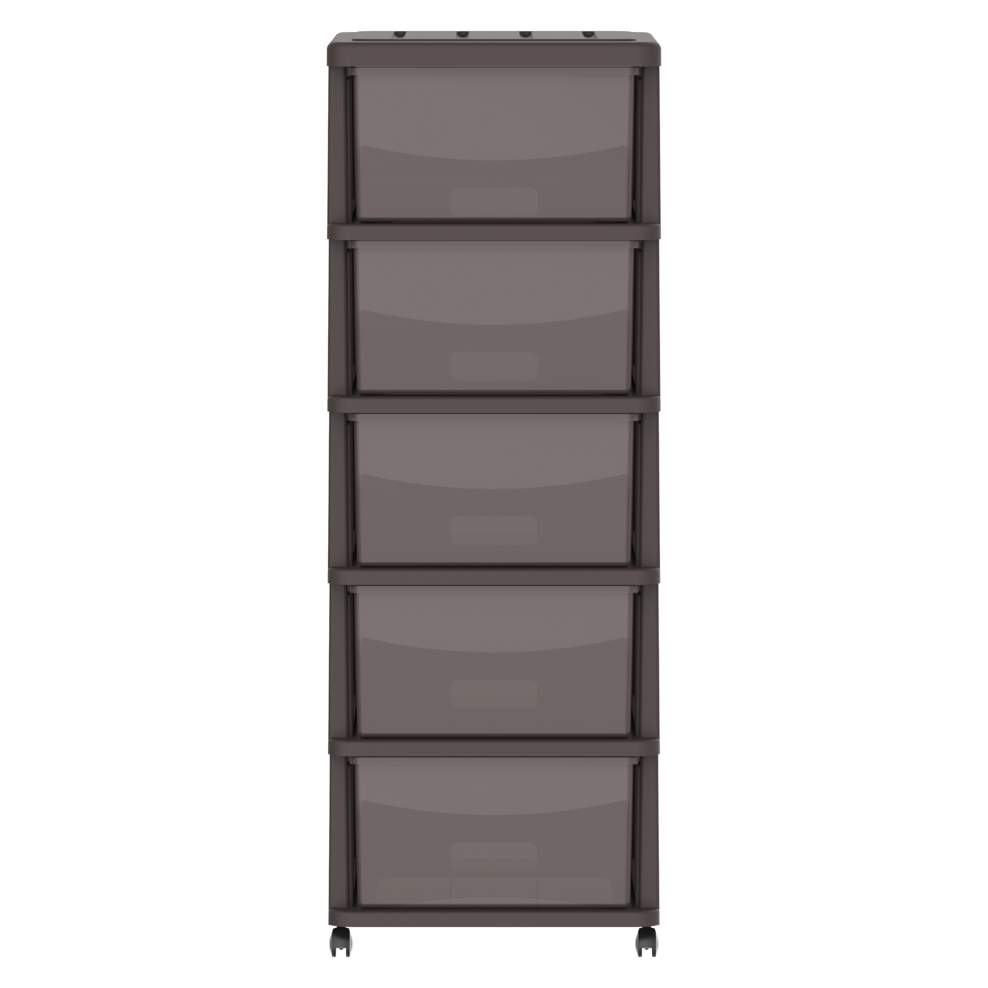 5 Tiers Storage Cabinet with Drawers & Wheels