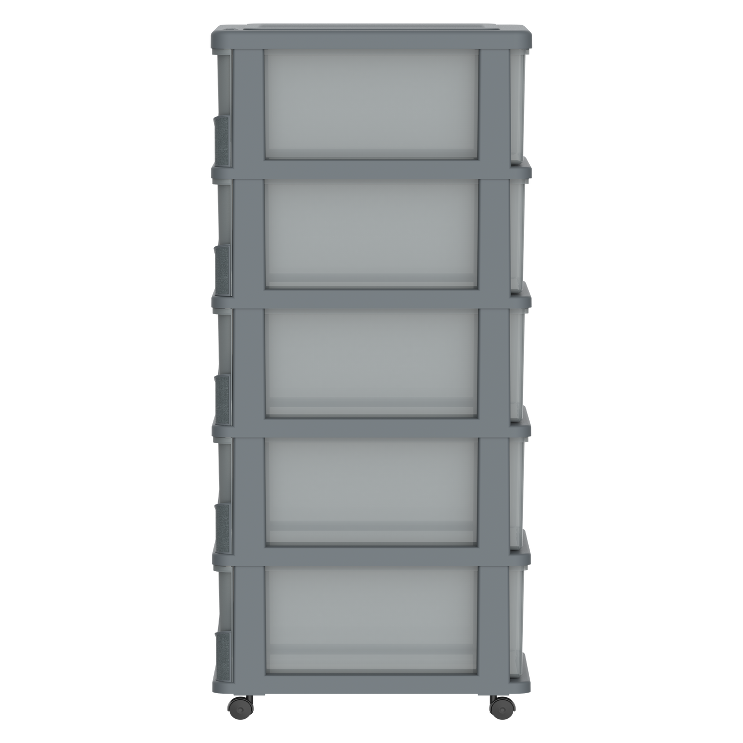 5 Tiers Storage Cabinet with Drawers & Wheels