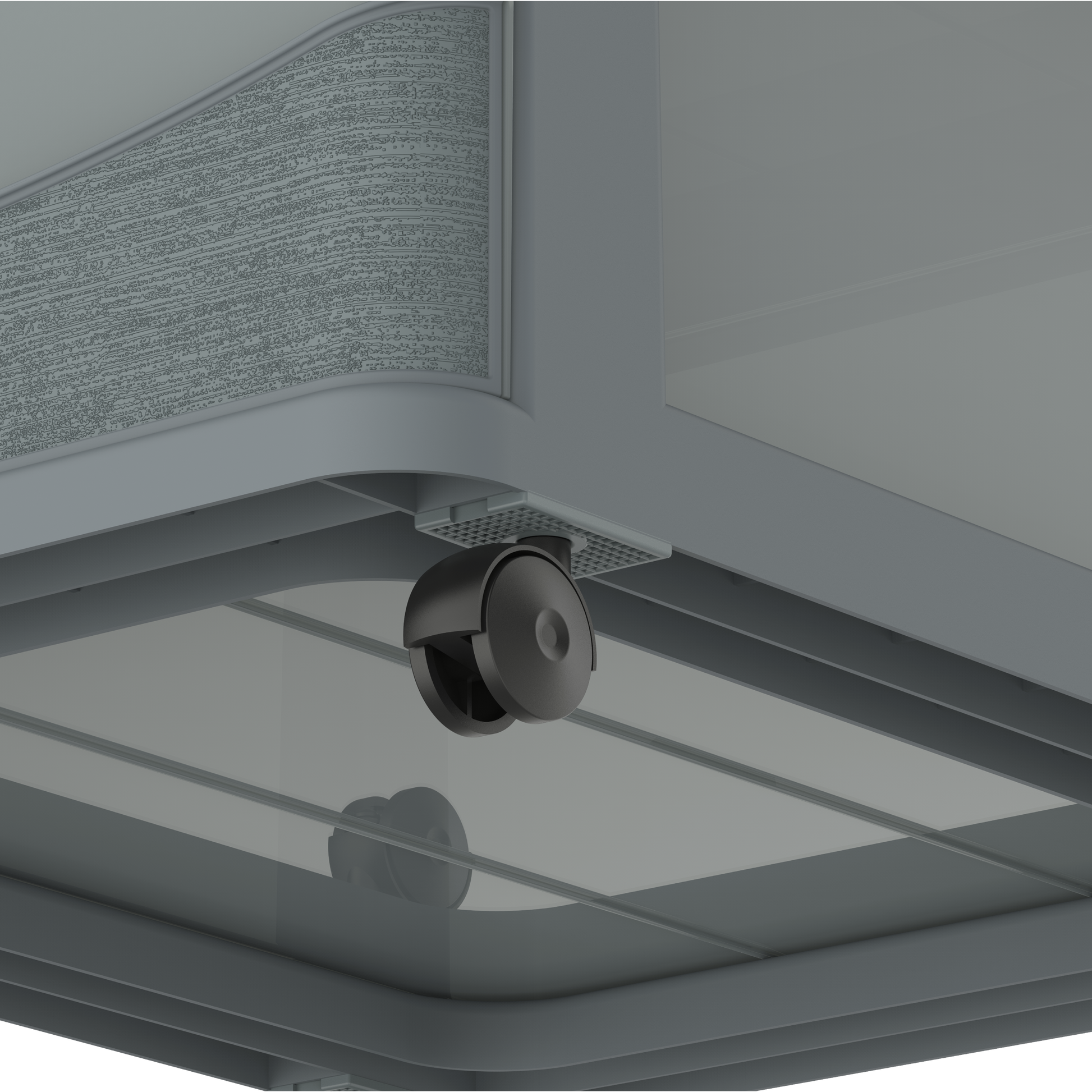 5 Tiers Storage Cabinet with Drawers & Wheels