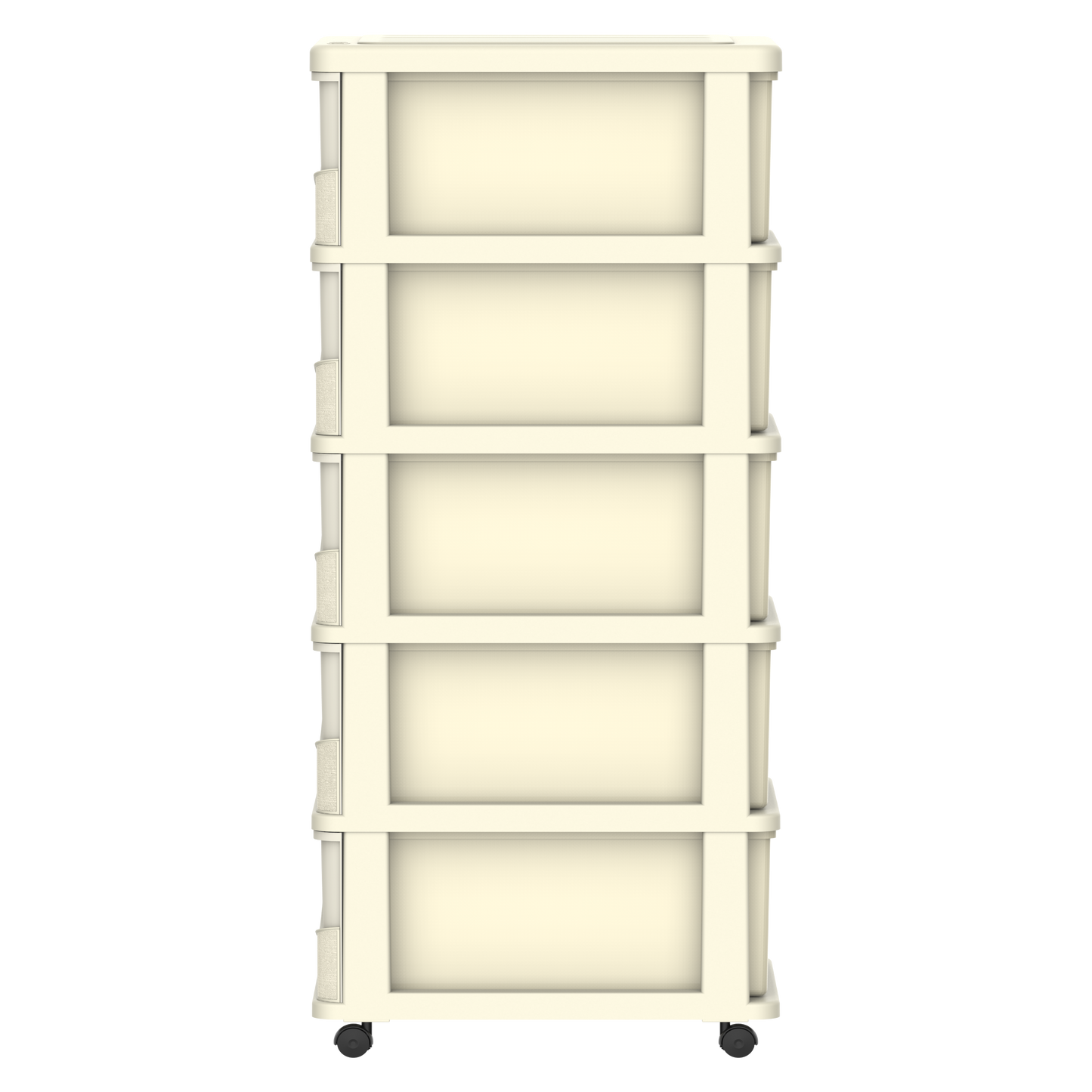 5 Tiers Storage Cabinet with Drawers & Wheels