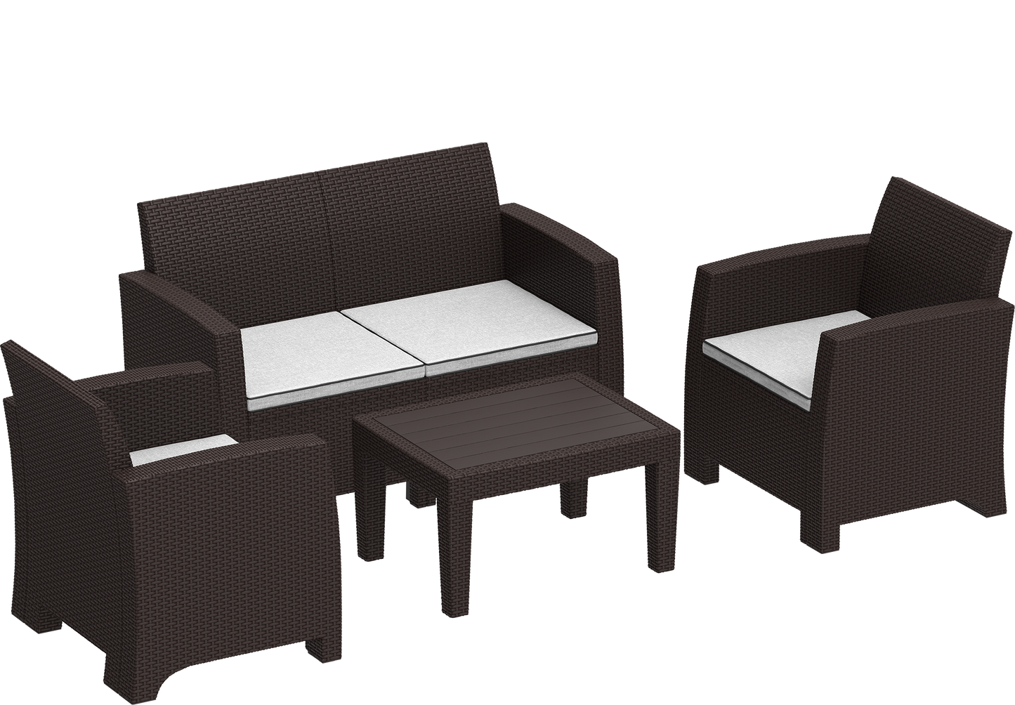 4-seater Lounge Set with Cushions