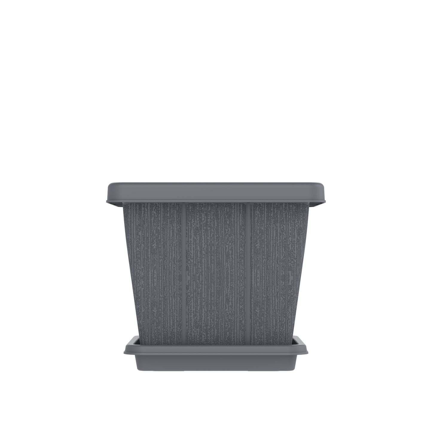 Cosmoplast 10L Cedargrain Square Planter with Tray