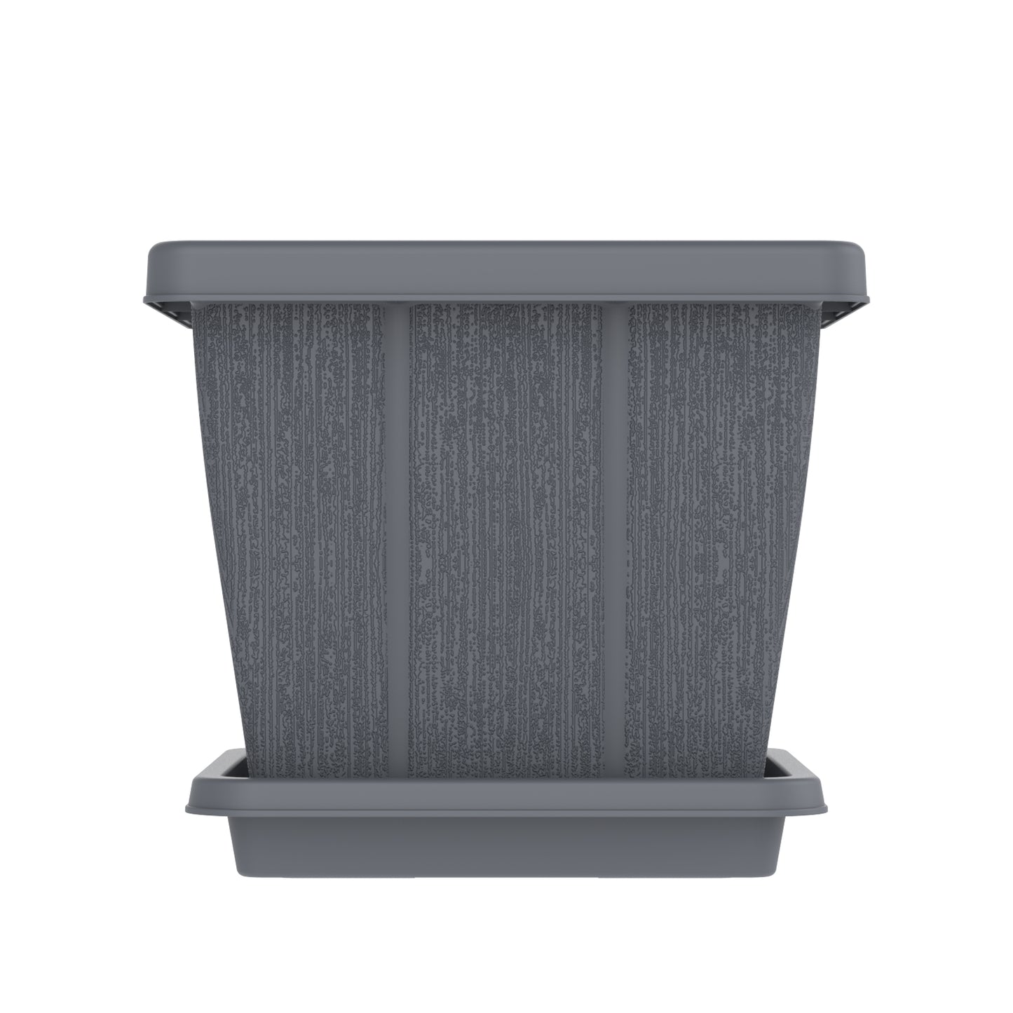 Cosmoplast UAE 30L Cedargrain Square Planter with Tray