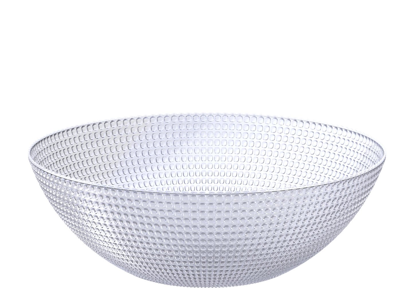 Plastic Crystal Salad Bowl Large