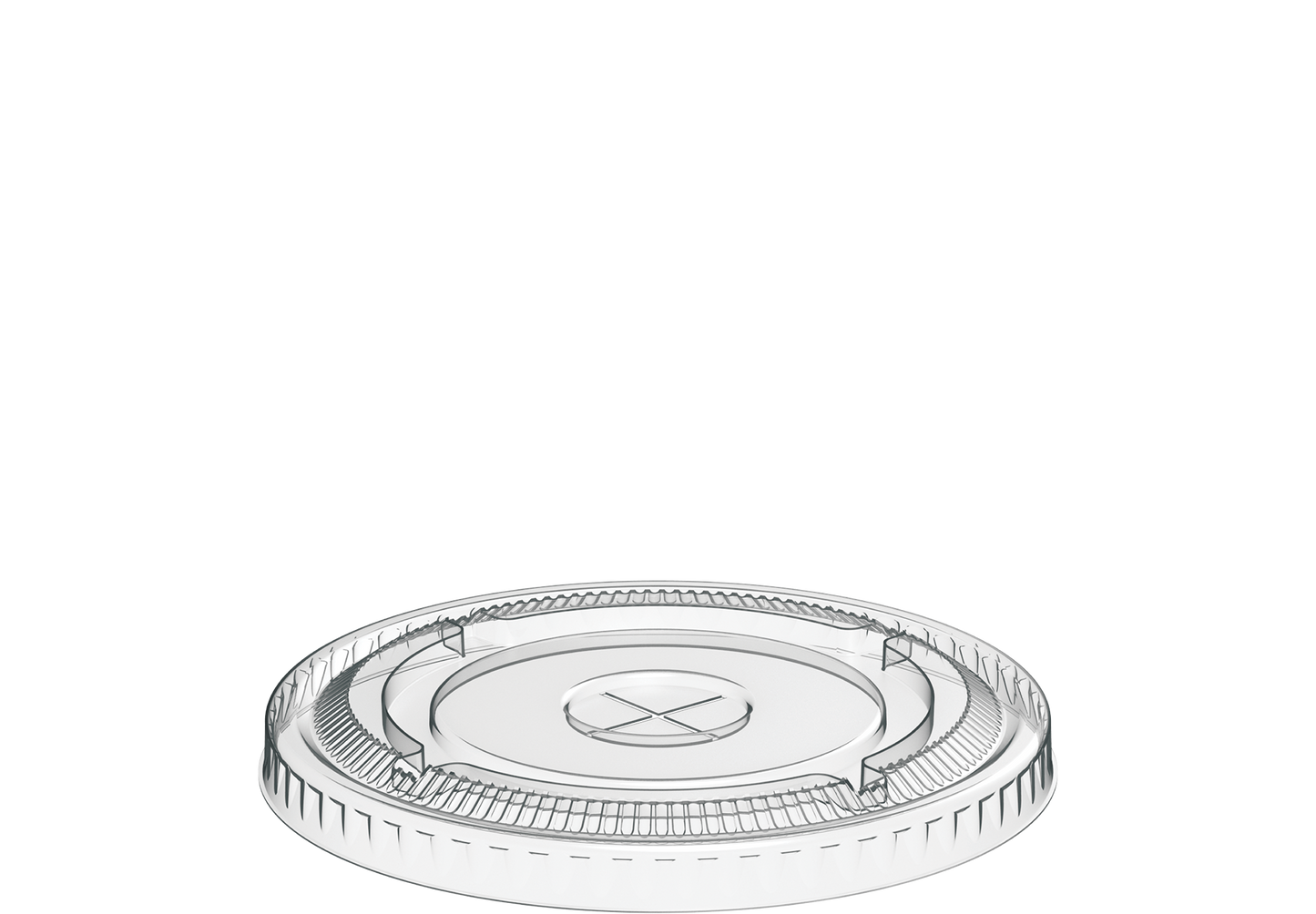 90 mm Pack of 50 Flat Lids for 12, 14 oz Clear Plastic Cups