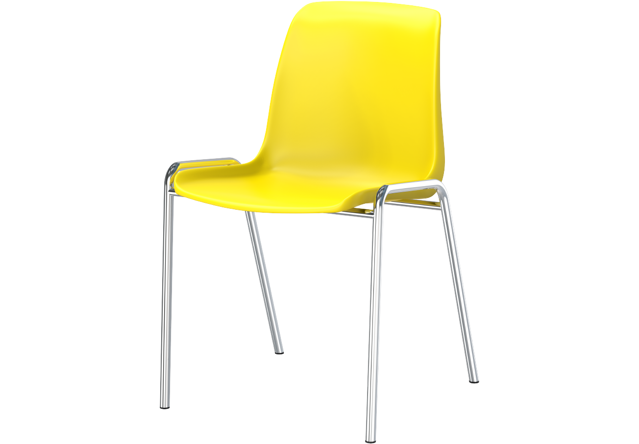 Chair with Steel Legs