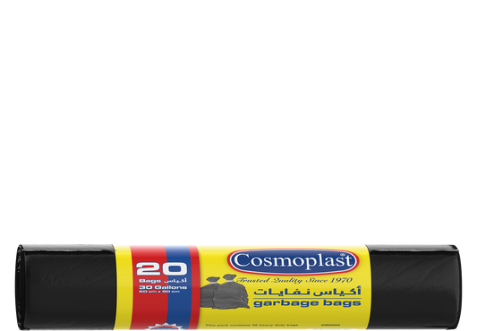 أكياس قمامة 30 جالون 60 × 90 سم