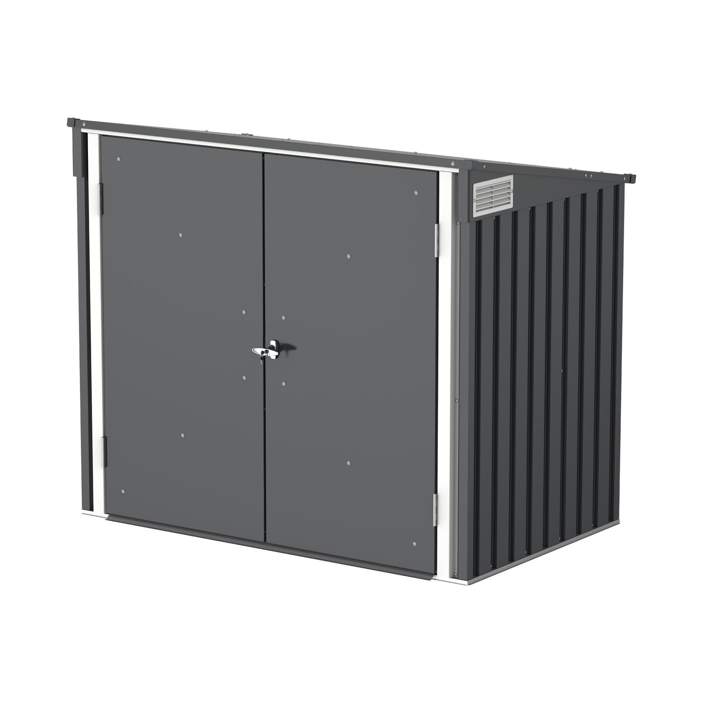 1420L Small Storage Steel Shed with Flat Lid
