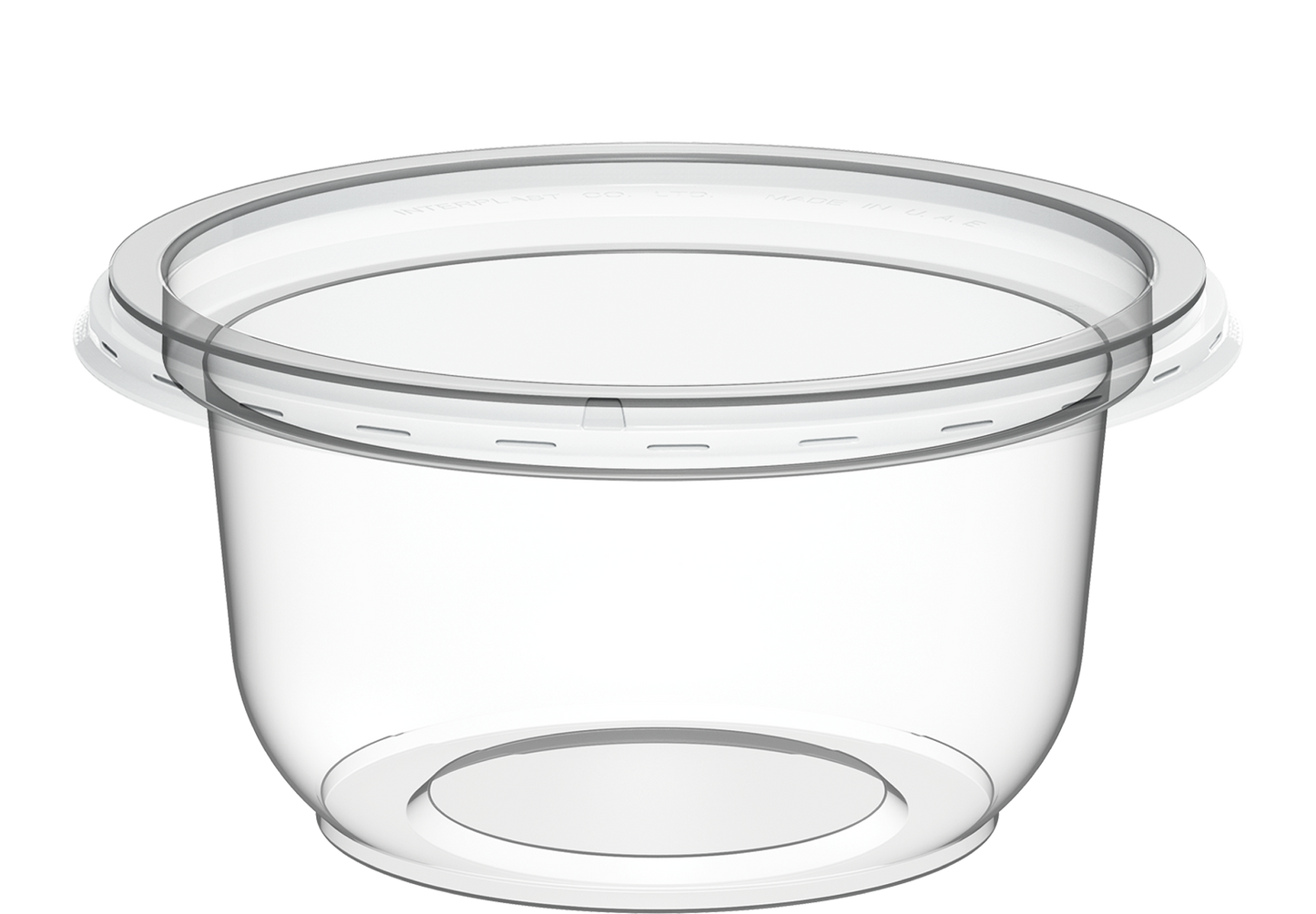 150 ml Pack of 1000 IC15 Plastic Clear Containers with Clear Lids