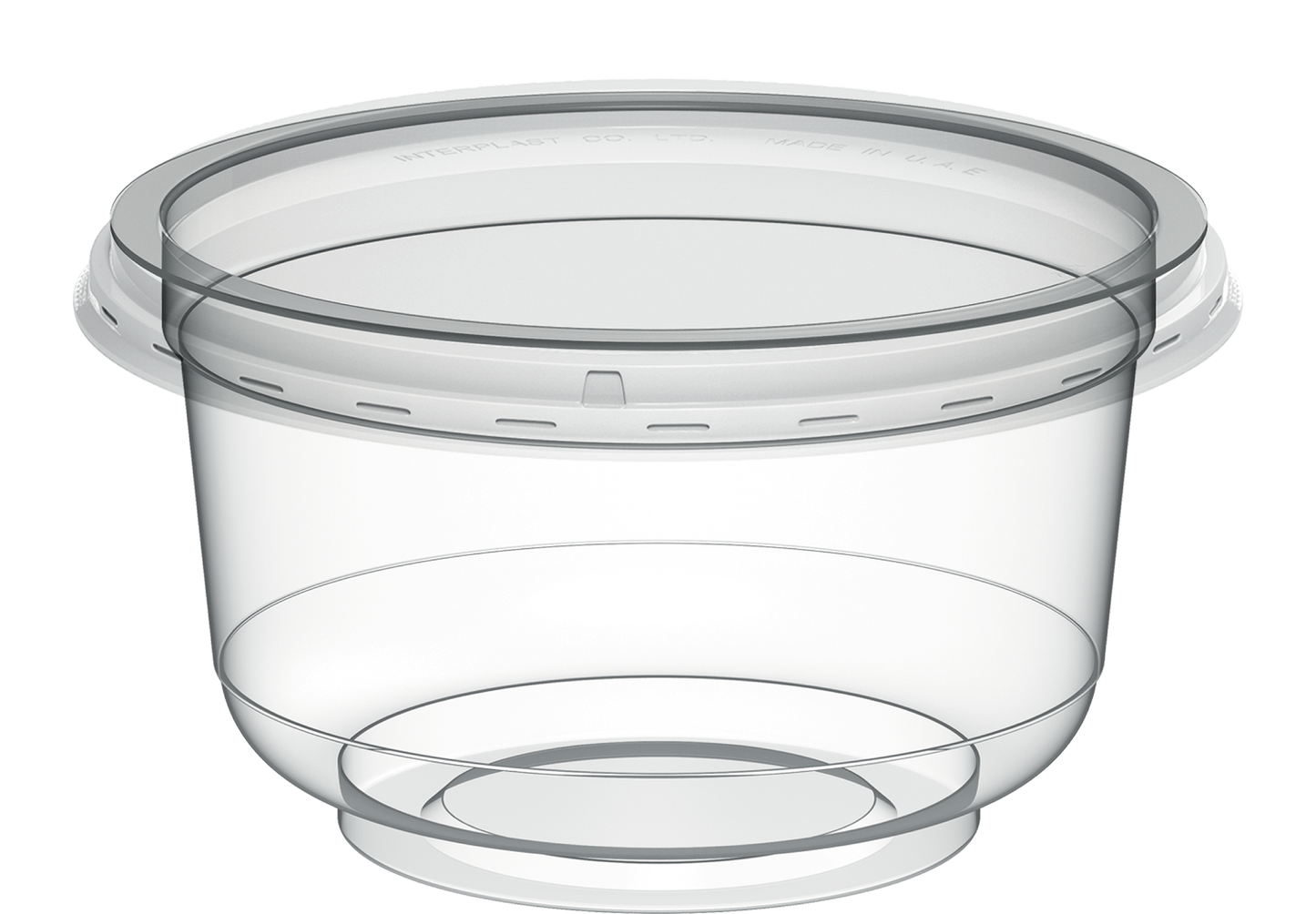 200 ml Pack of 40 IC95 Plastic Clear Containers with Clear Lids