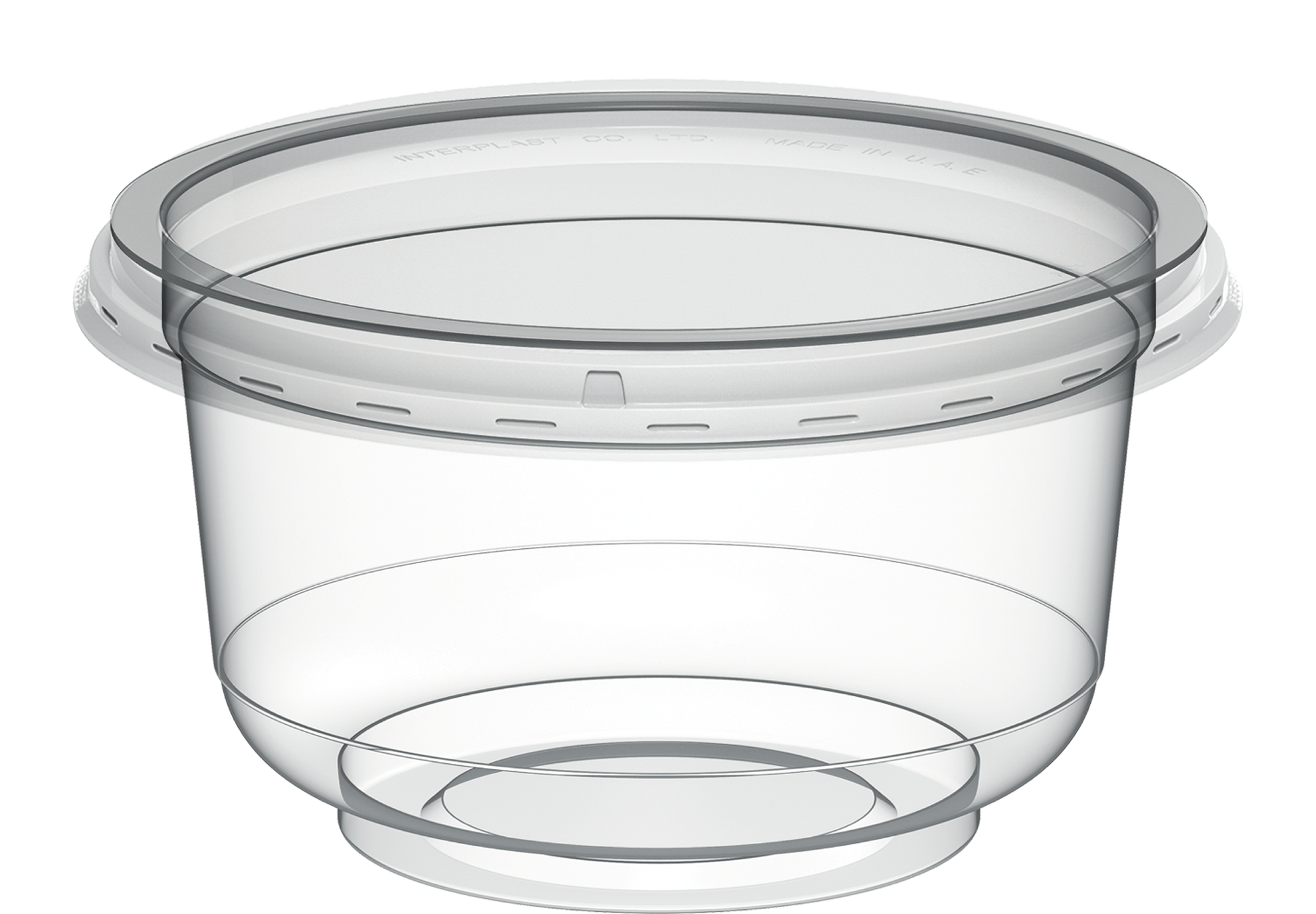 200 ml Pack of 40 IC95 Plastic Clear Containers with Clear Lids