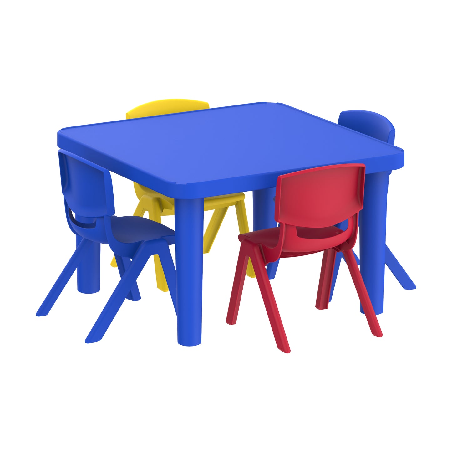 Kindergarten Table Square & 4 Chairs