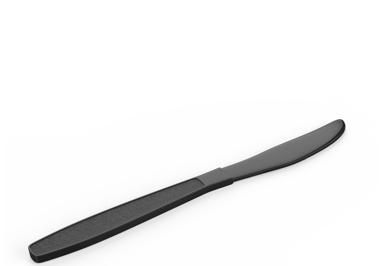 Black Plastic Knife Pack of 50