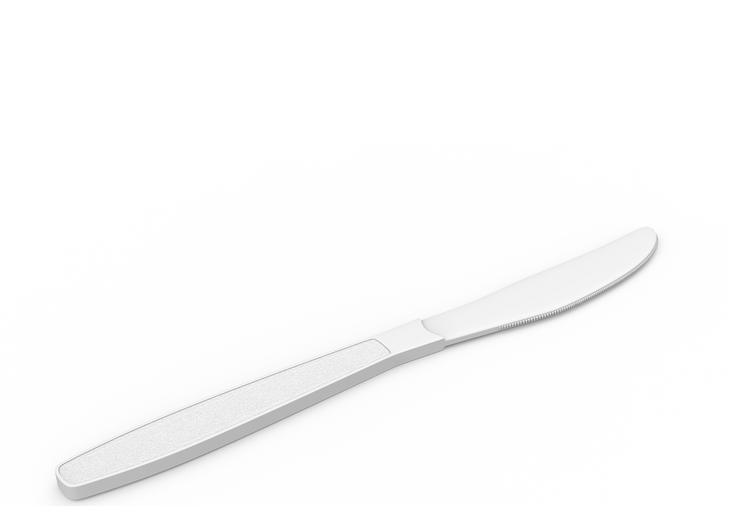 White Plastic Knives Pack of 50