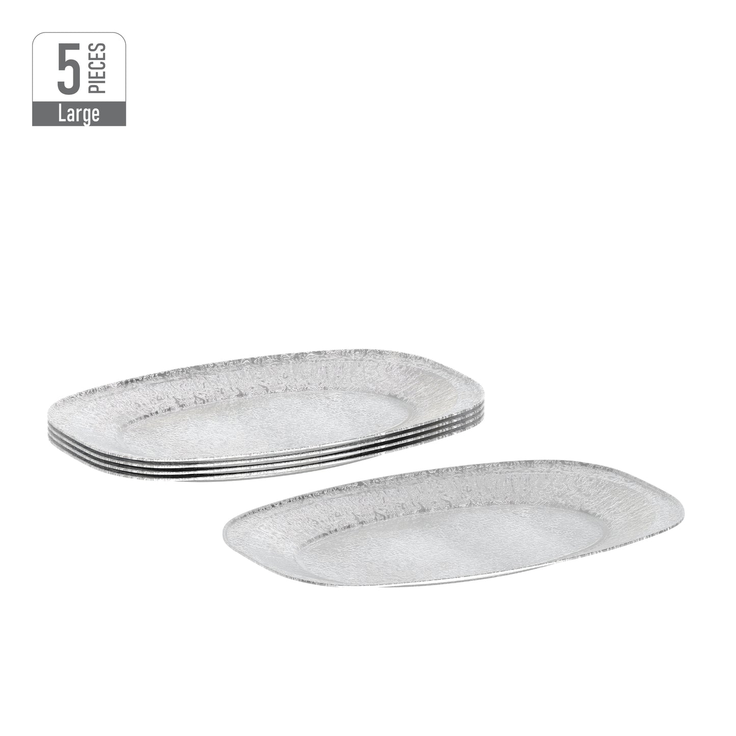 Large Aluminium Platter Pack of 5