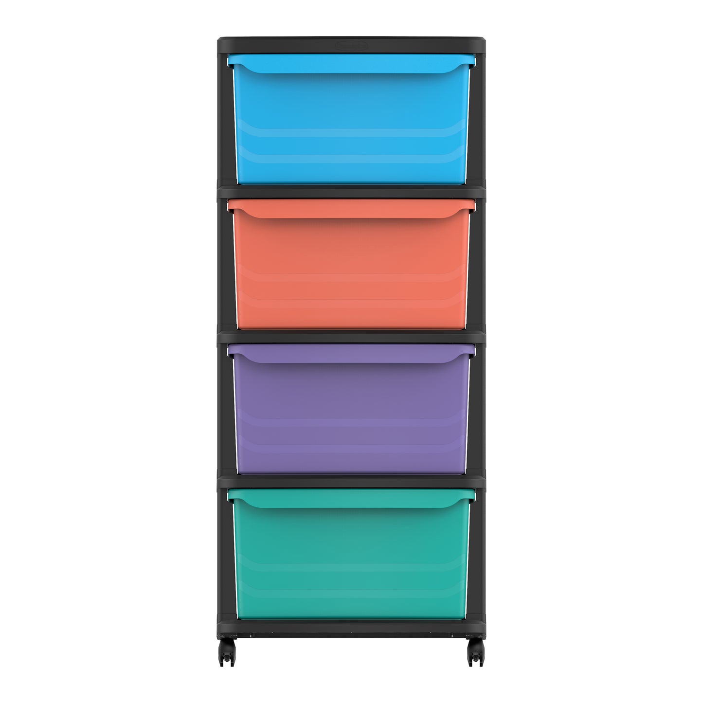 4 Tiers Multipurpose Storage Cabinet with Wheels
