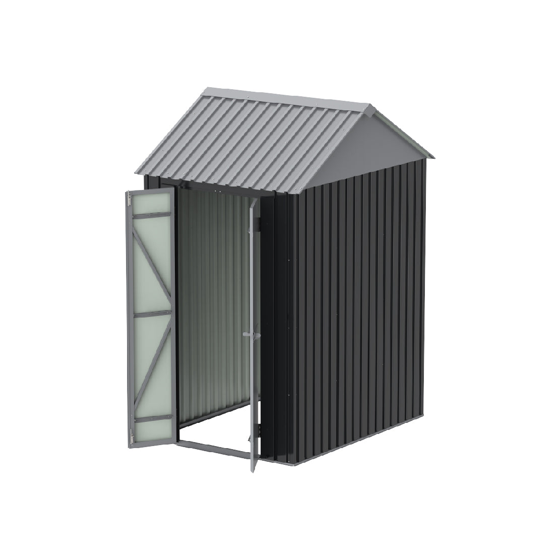 Elite Metal Walk-in Shed 5.5x4ft | Outdoor Storage | Cosmoplast