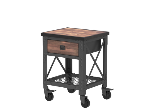 Workbench with Wheels & Steel Frame