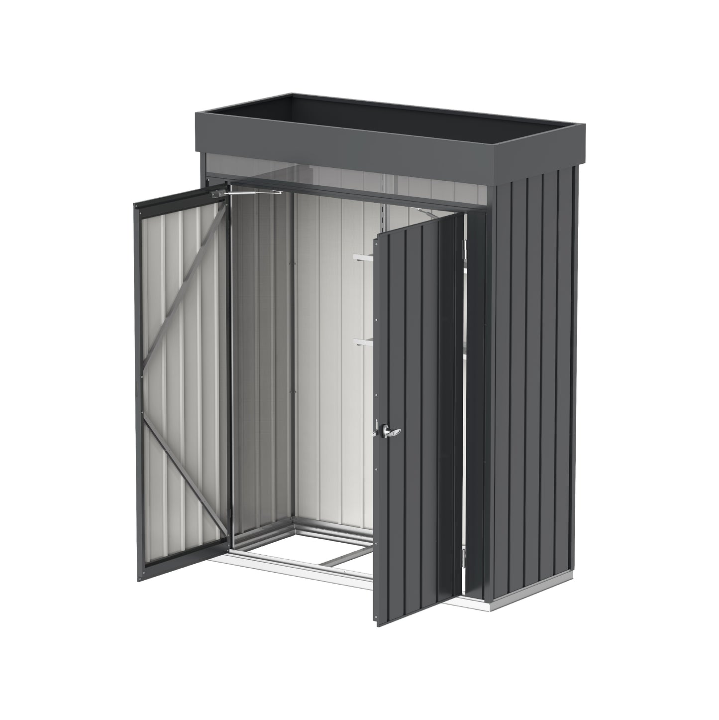 Palladium Steel High Store Lockers with Roof Garden Double Door Cabinets
