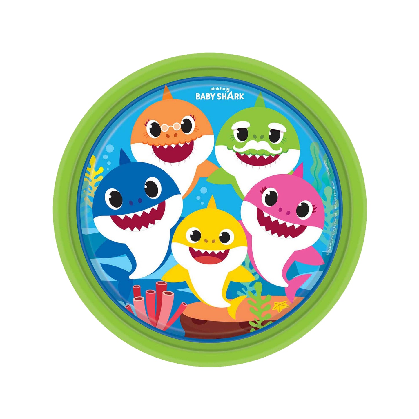 22 cm Baby Shark Paper Plates Pack of 8