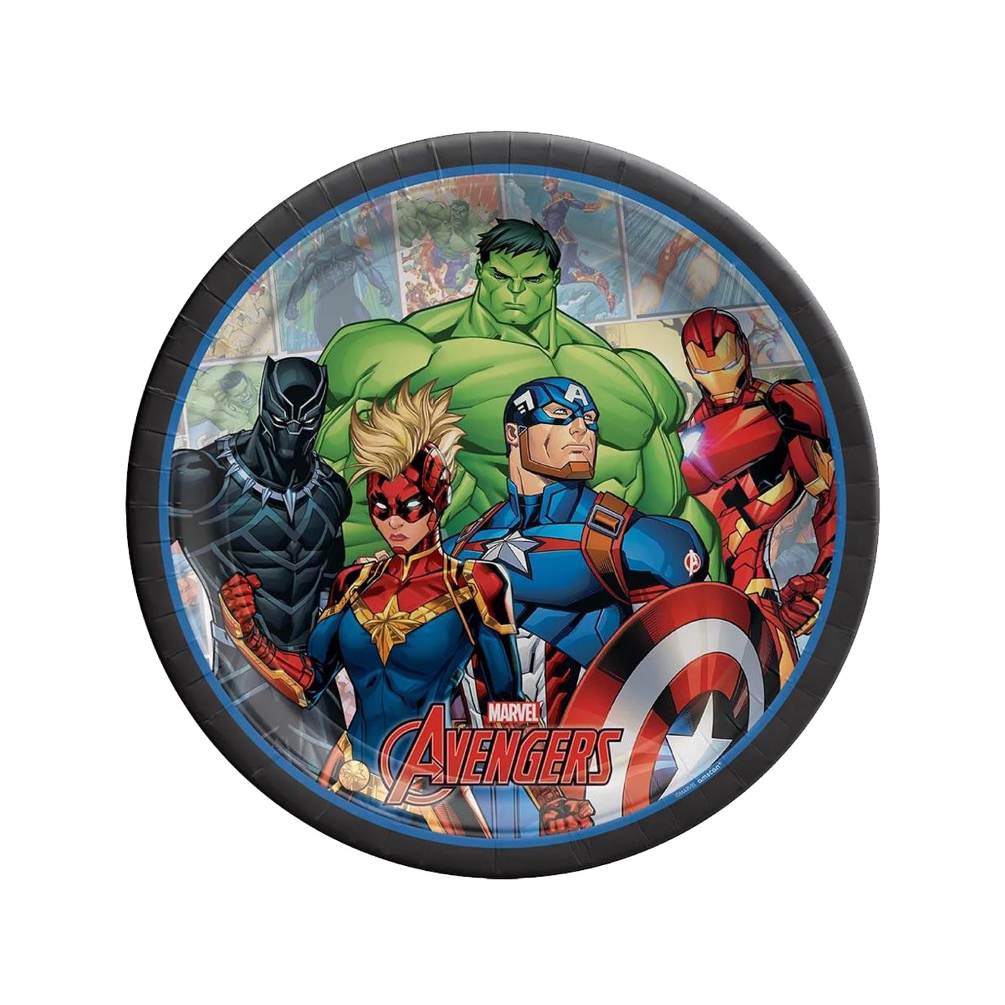 22 cm Avengers Paper Plates Pack of 8