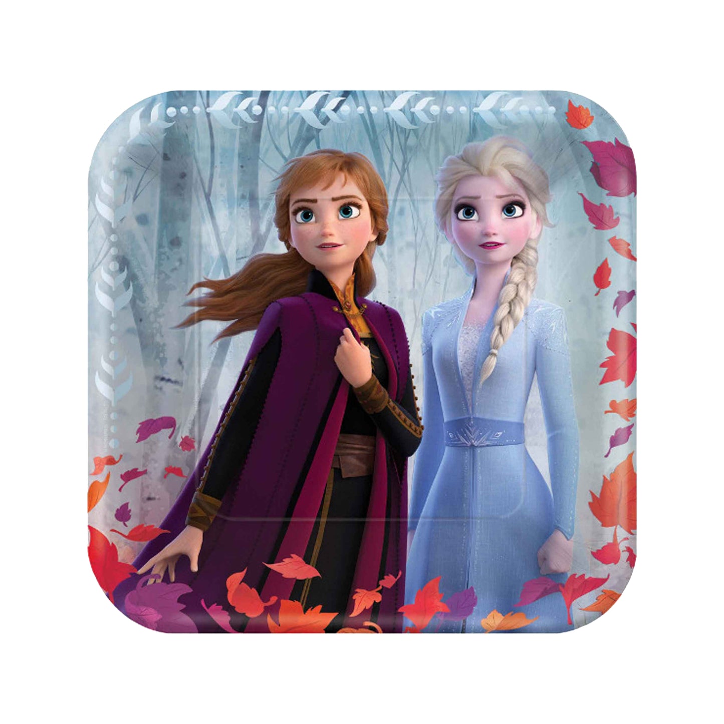 Frozen Square Paper Plates