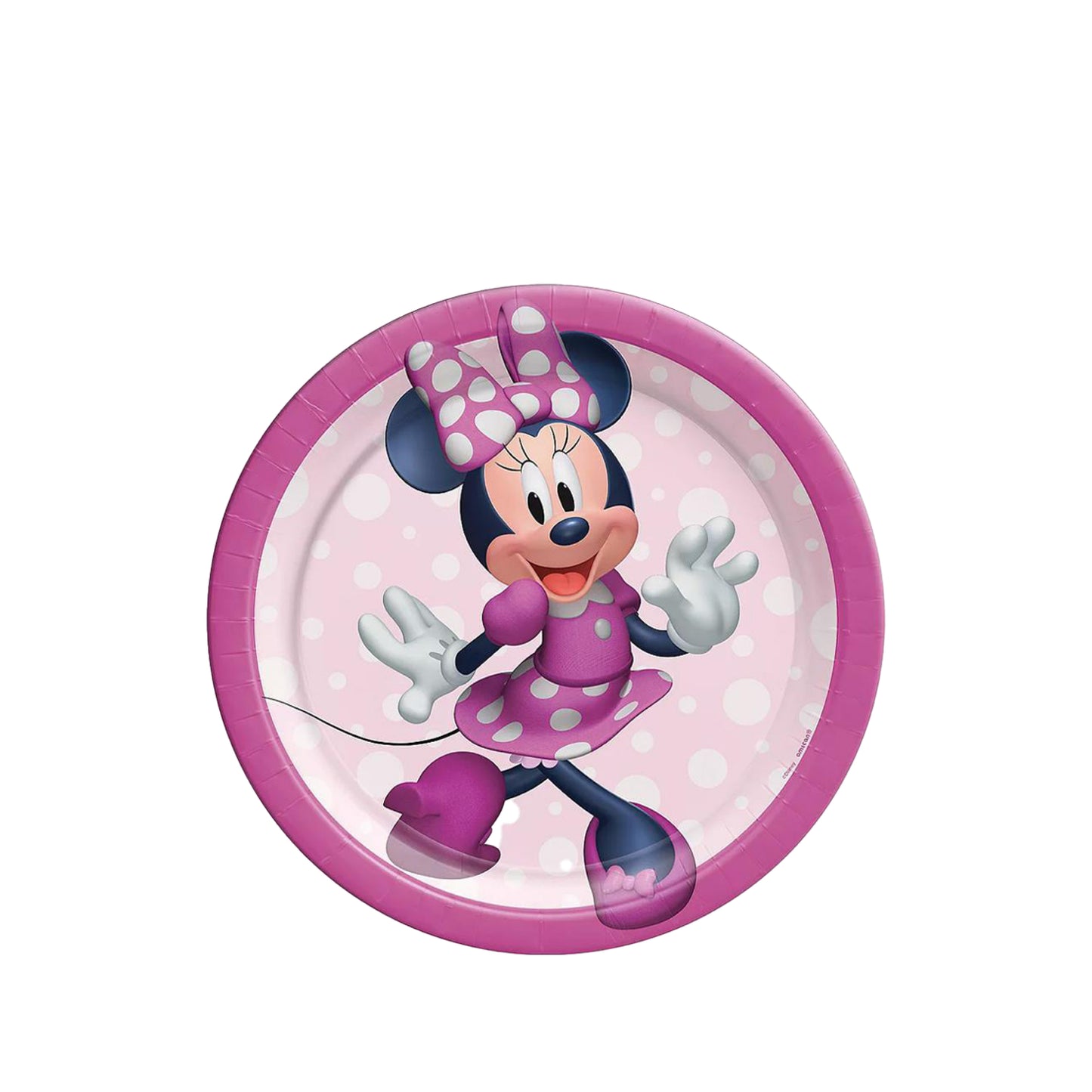Minnie Mouse Round Paper Plates