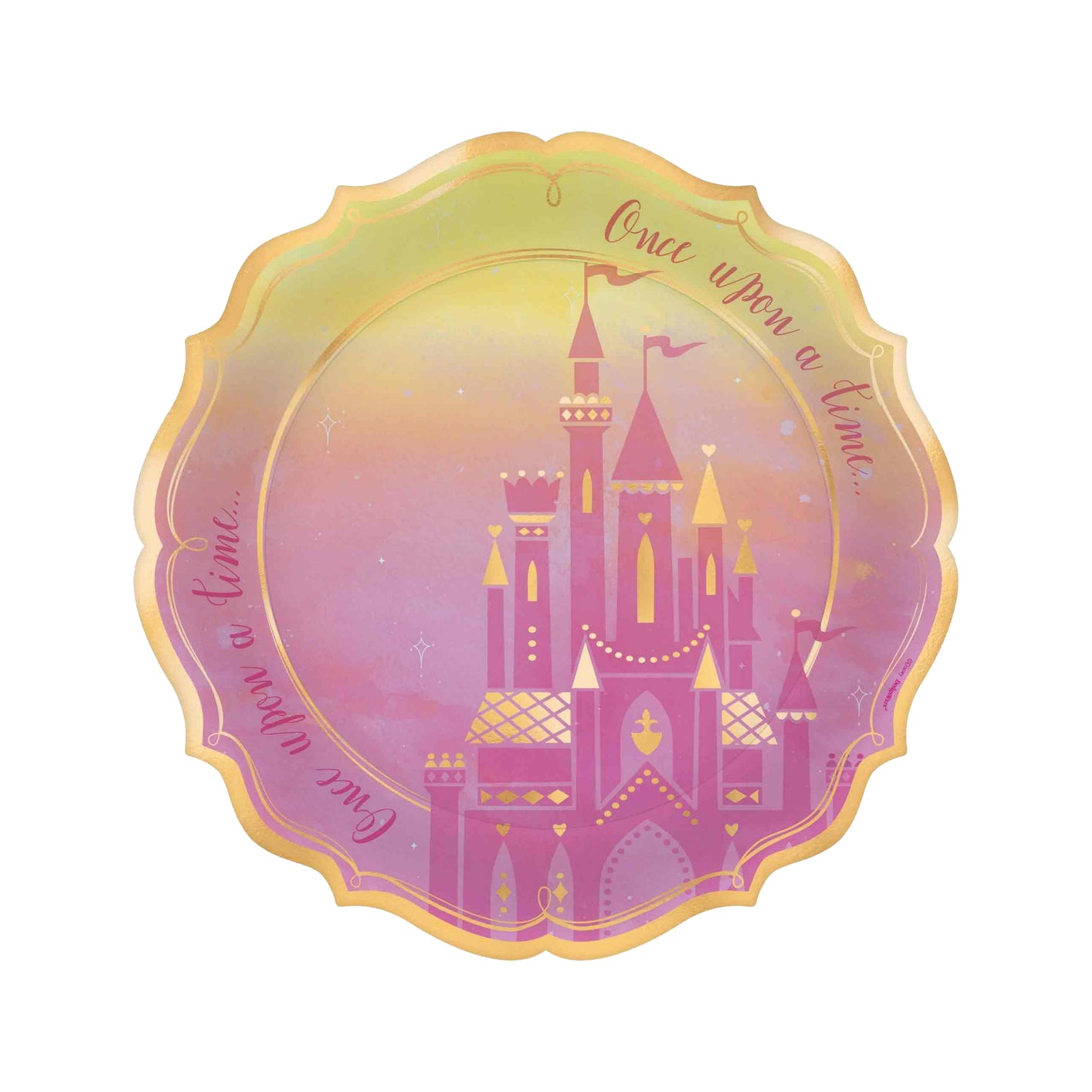 26 cm Princess Round Paper Plates Pack of 8